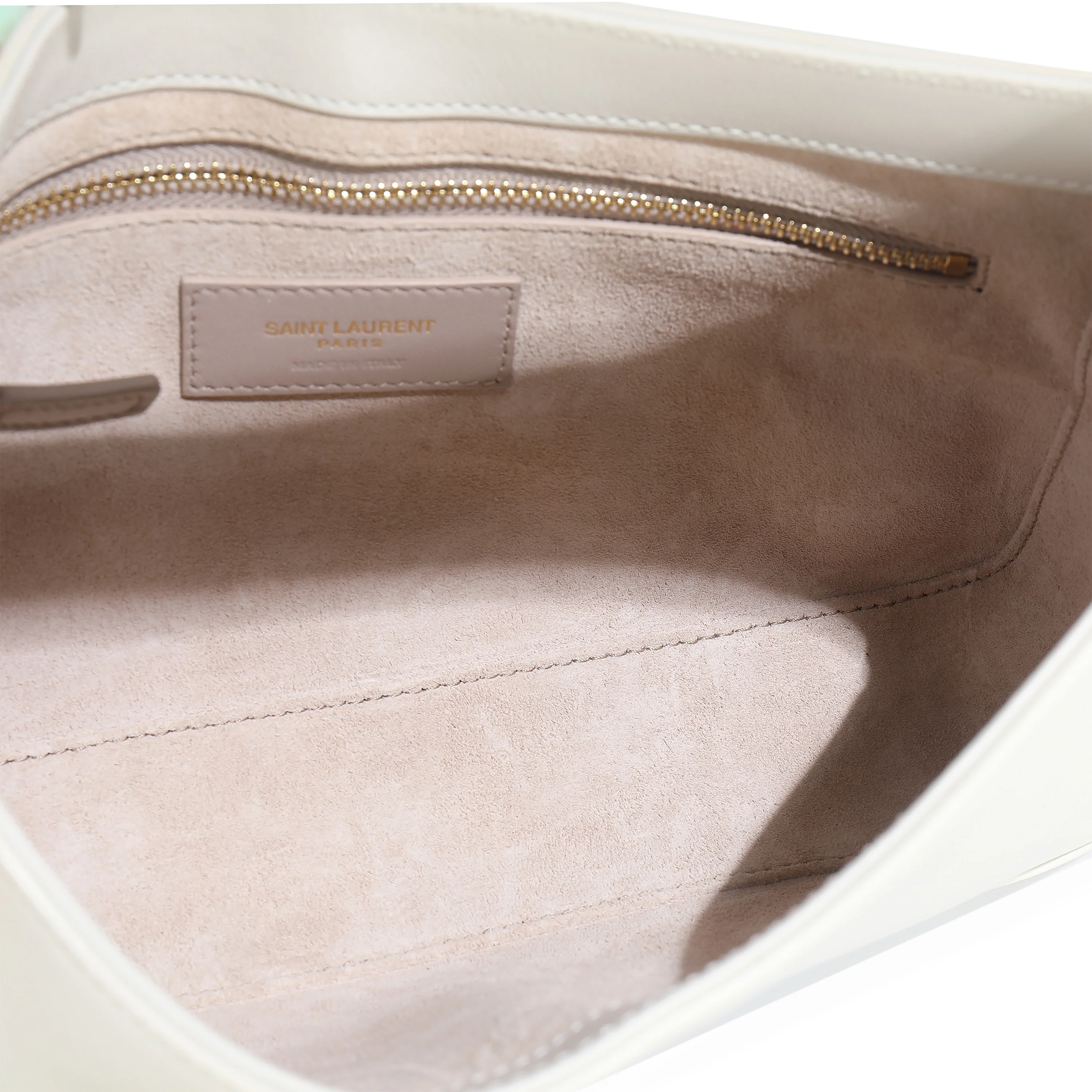 Blanc Vintage Smooth Calfskin Medium Le 5 A 7 Hobo - Image 8