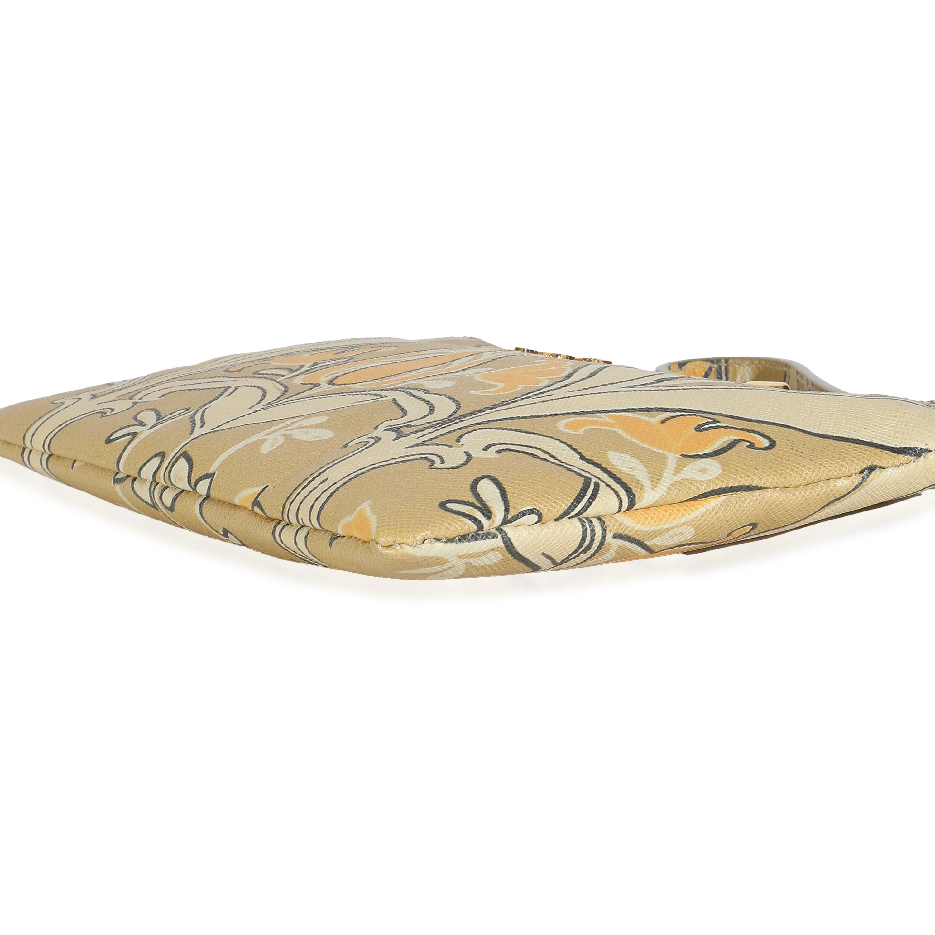 Yellow Signature Saffiano Tulip Clutch - Image 6