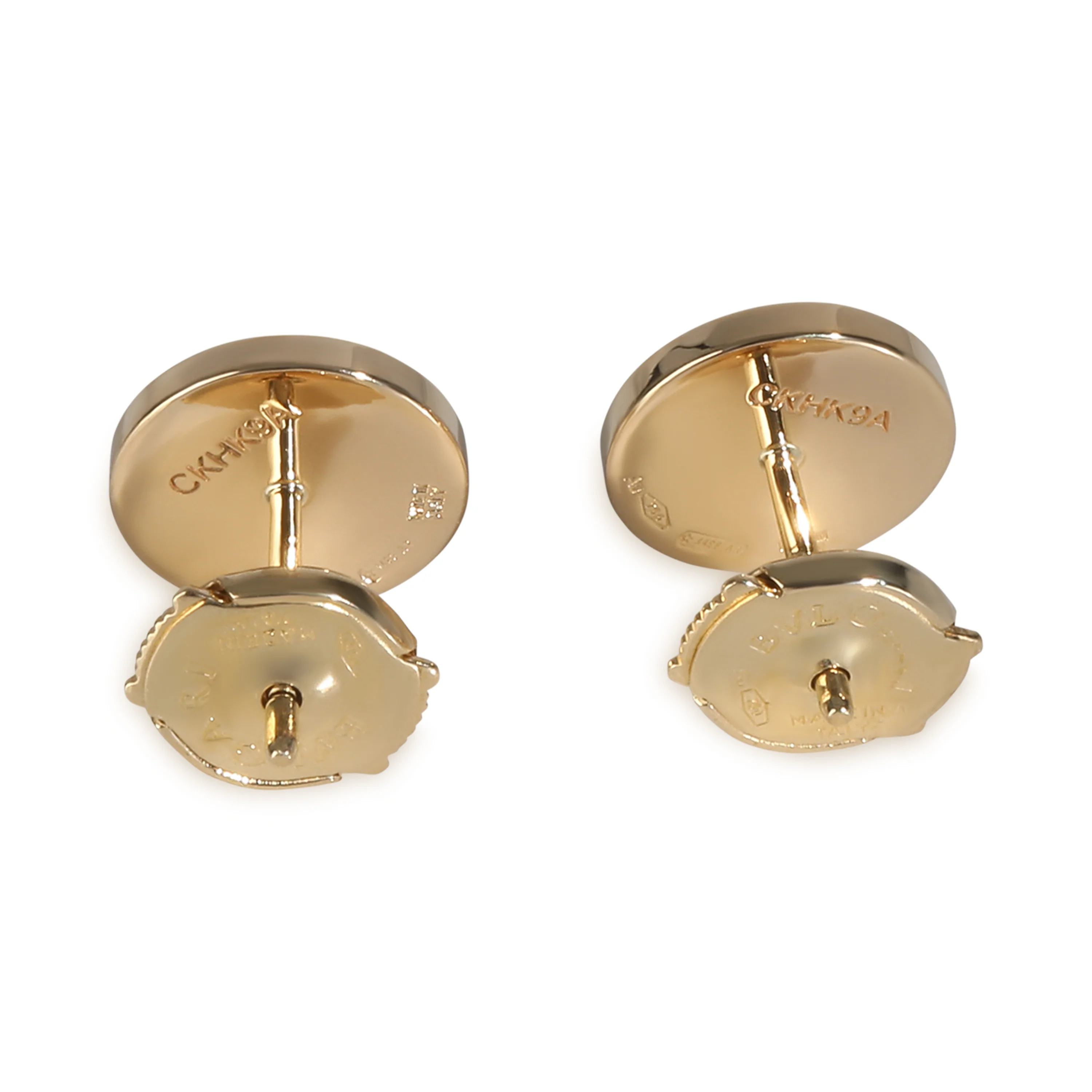 Yellow Gold Onyx Bvlgari Bvlgari Earrings - Image 3