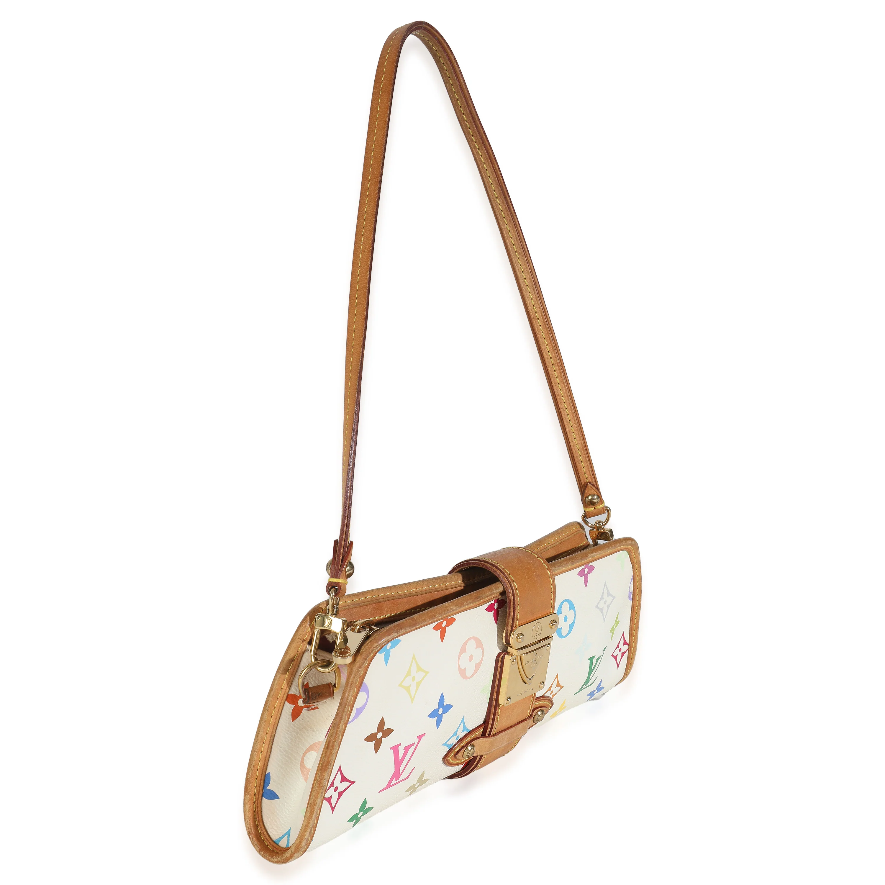 White Monogram Multicolor Canvas Shirley - Image 3
