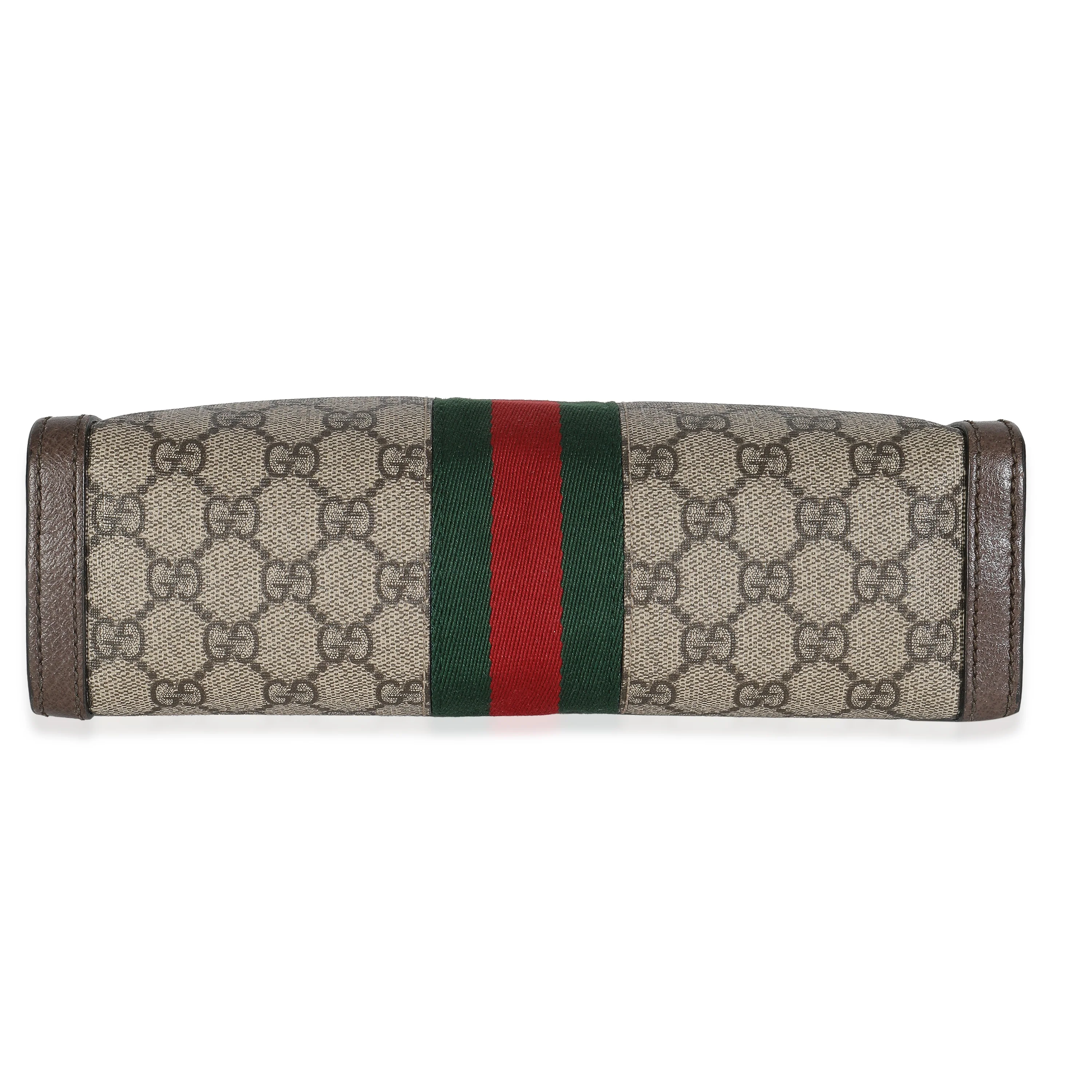 Beige GG Supreme Canvas Small Ophidia Web Chain Bag - Image 5
