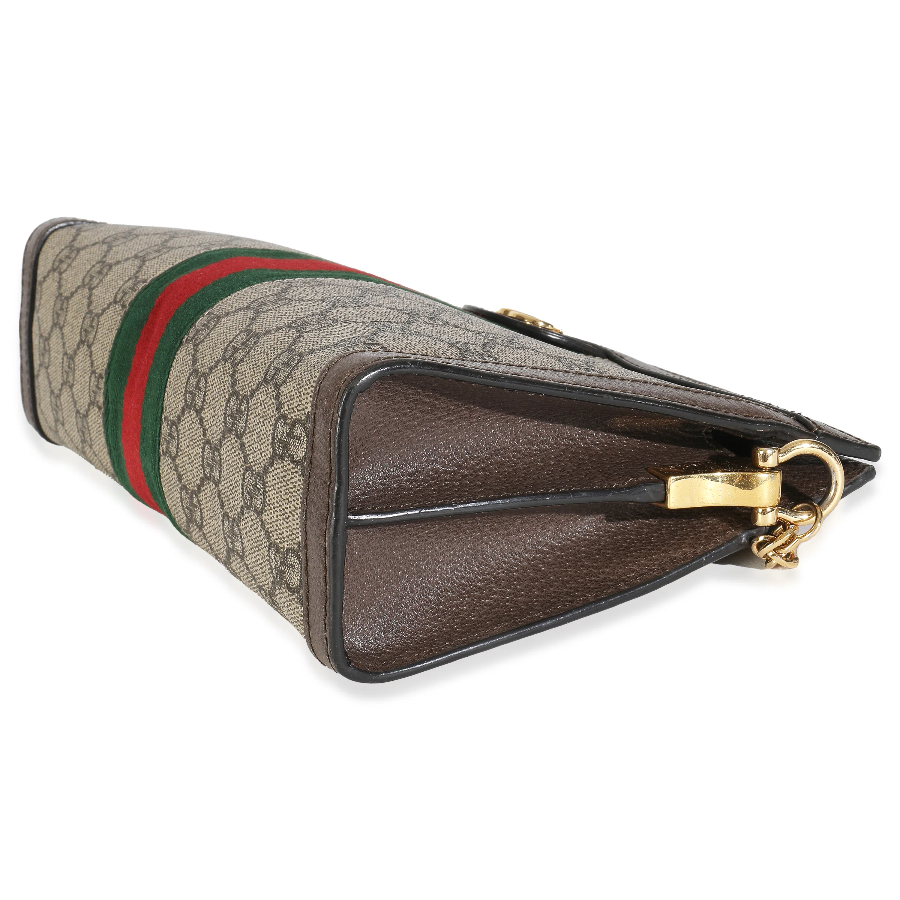 Beige GG Supreme Canvas Small Ophidia Web Chain Bag - Image 6