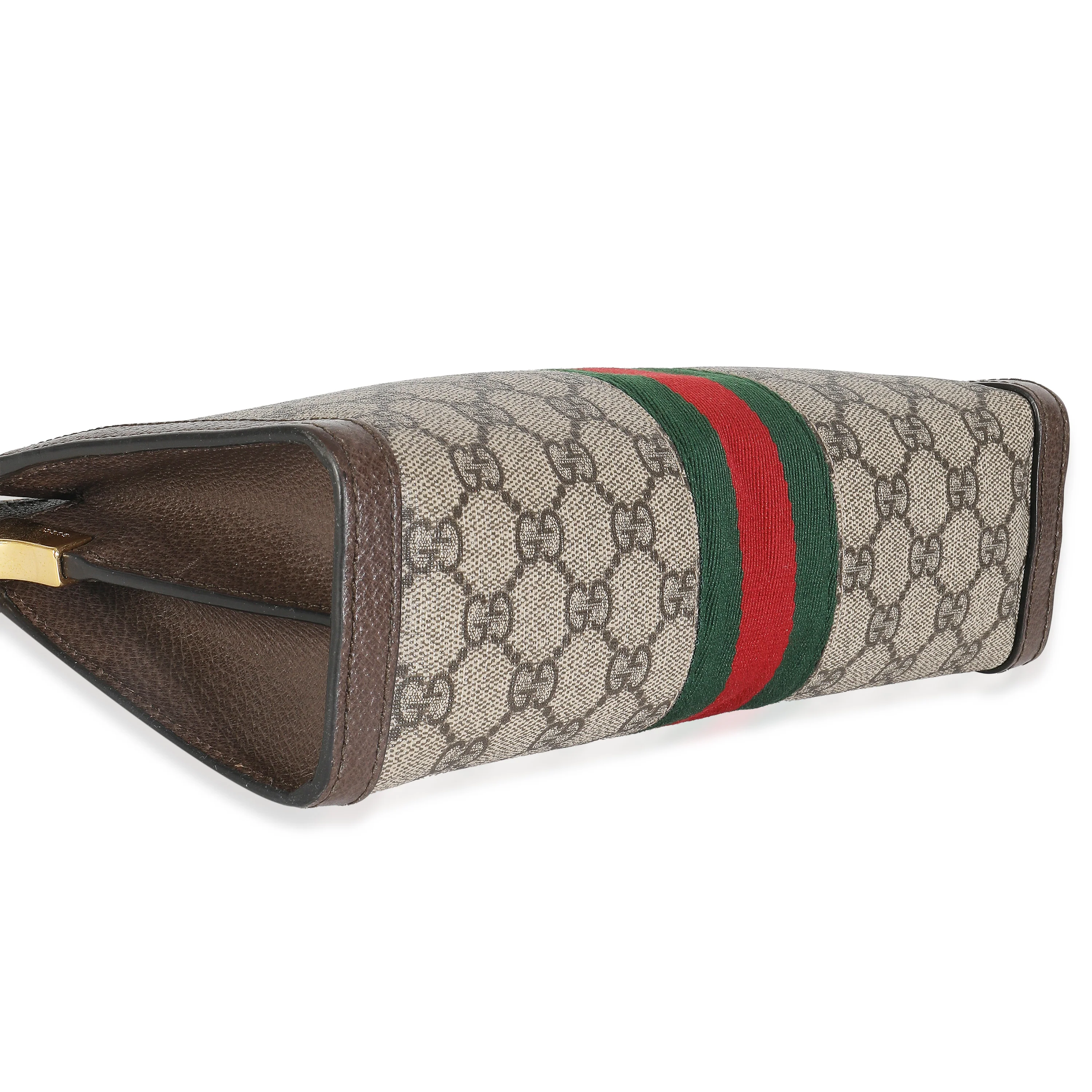 Beige GG Supreme Canvas Small Ophidia Web Chain Bag - Image 7