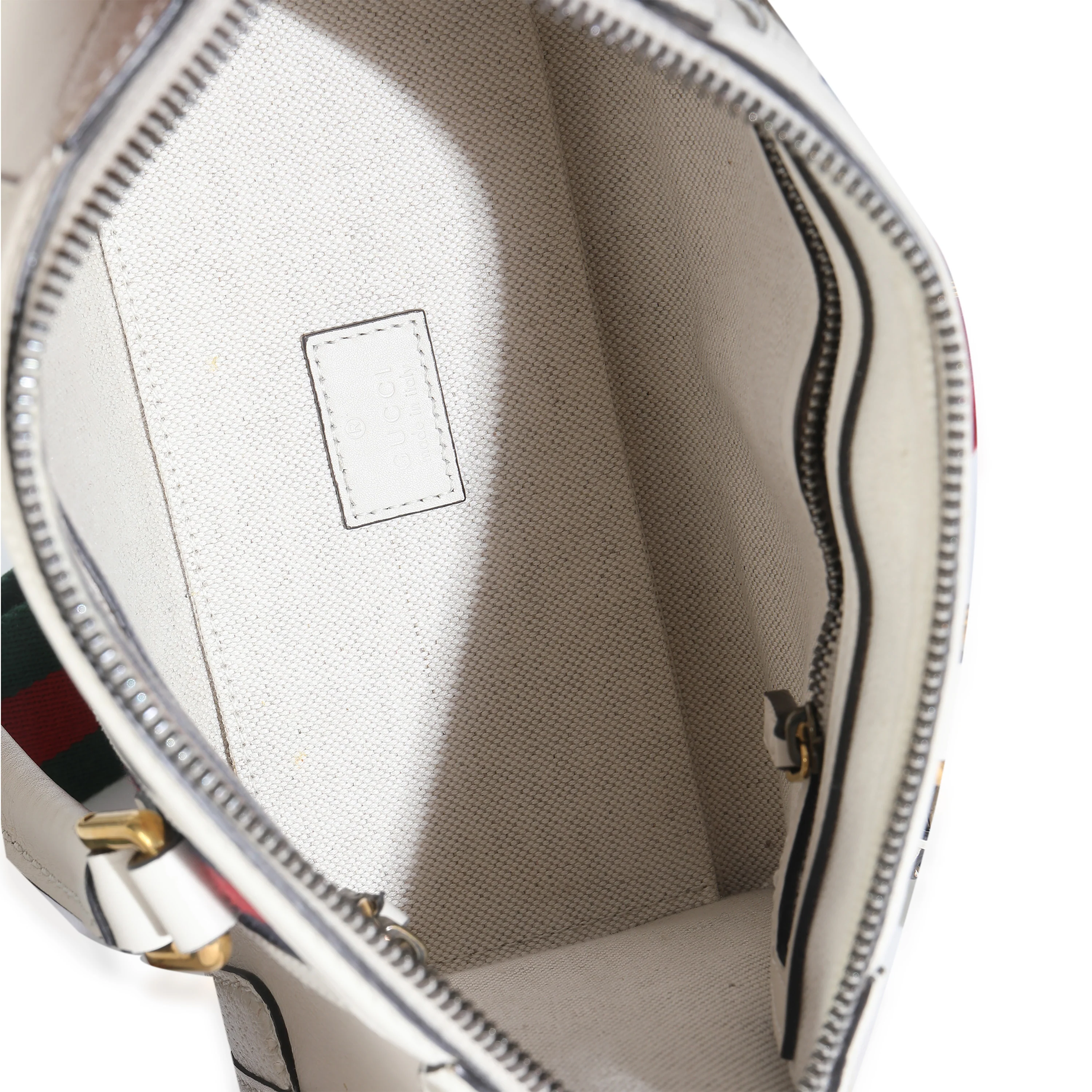 Mystic White Koi Calfskin Small Bauletto Duffle Top Handle Bag - Image 9