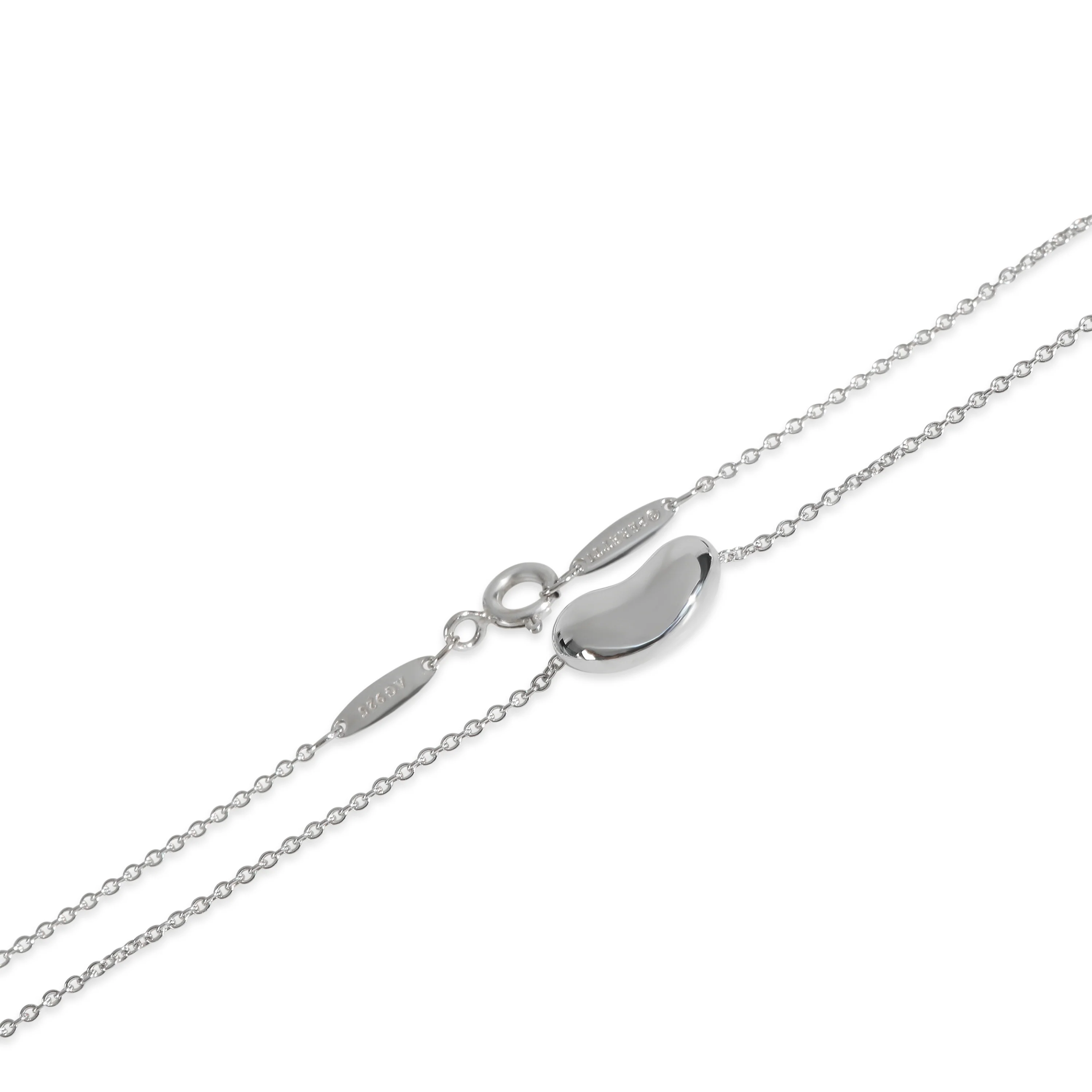 Sterling Silver  Elsa Peretti Bean Pendant - Image 2