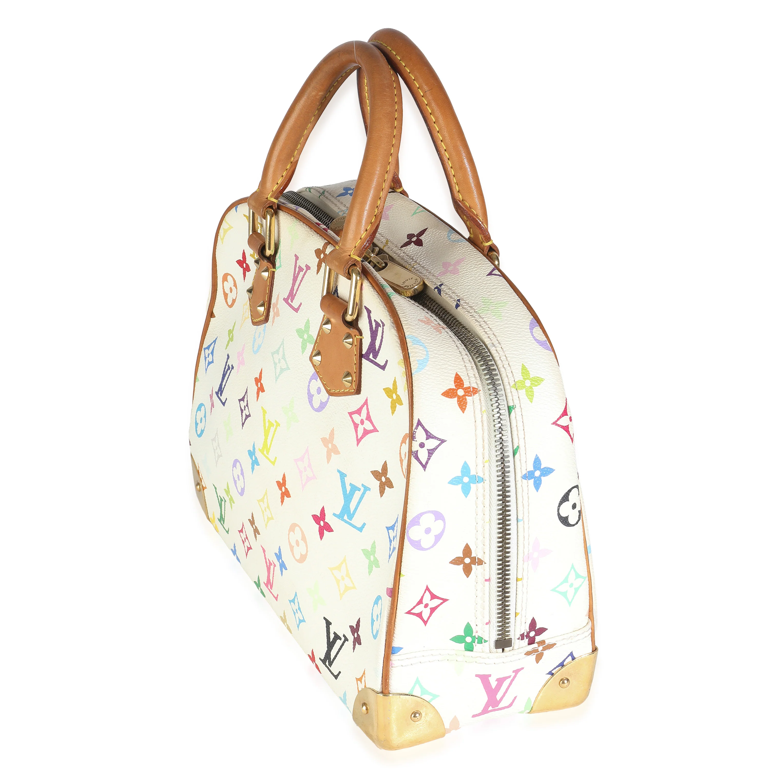 White Monogram Multicolor Canvas Trouville - Image 2