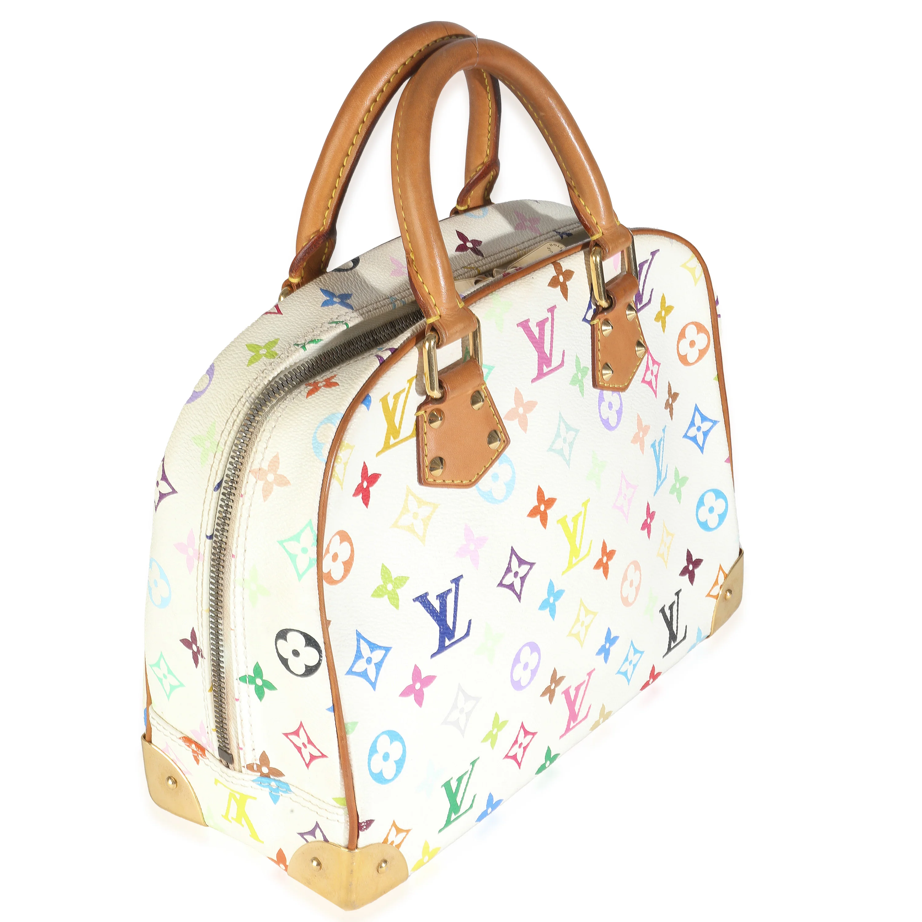 White Monogram Multicolor Canvas Trouville - Image 3