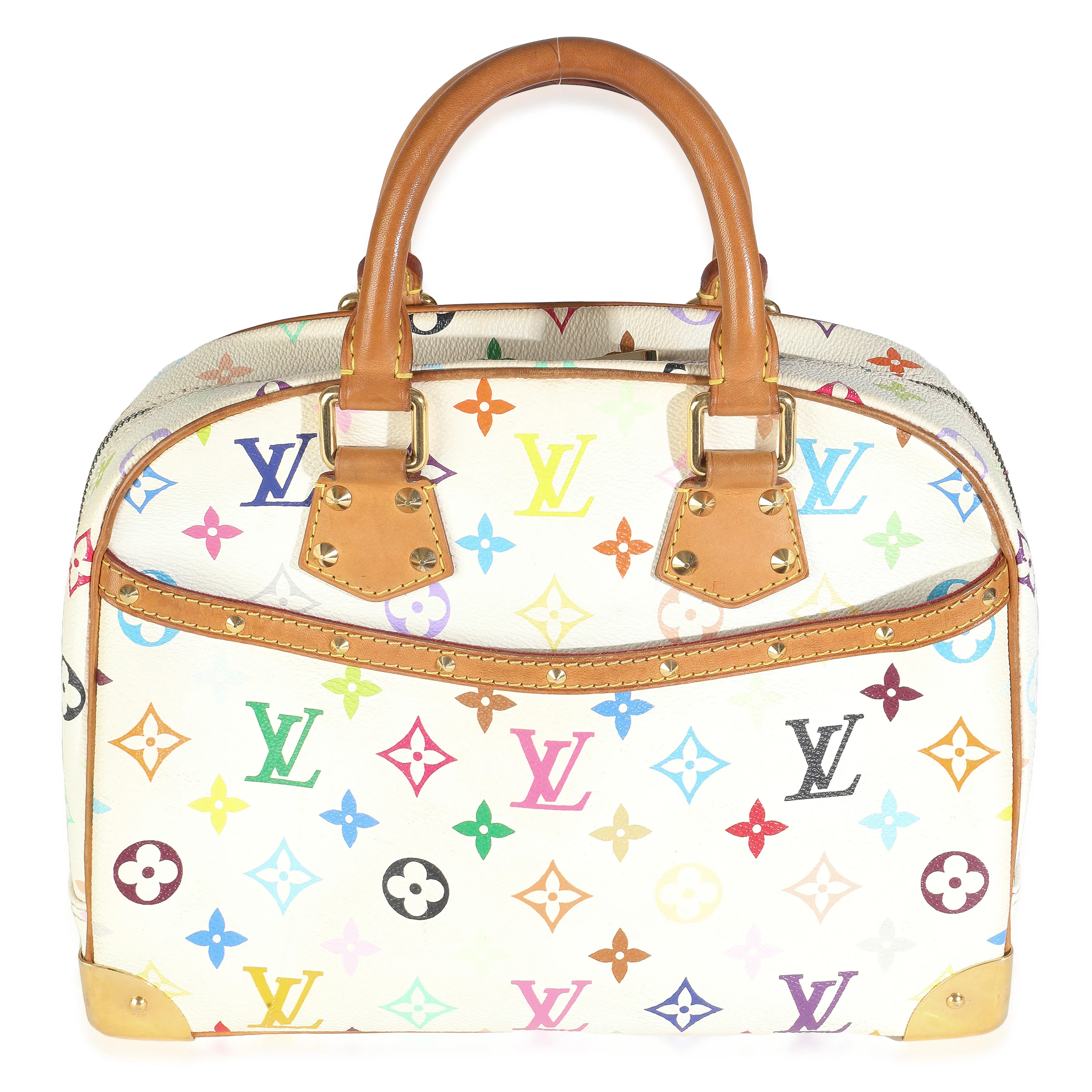 White Monogram Multicolor Canvas Trouville - Image 4