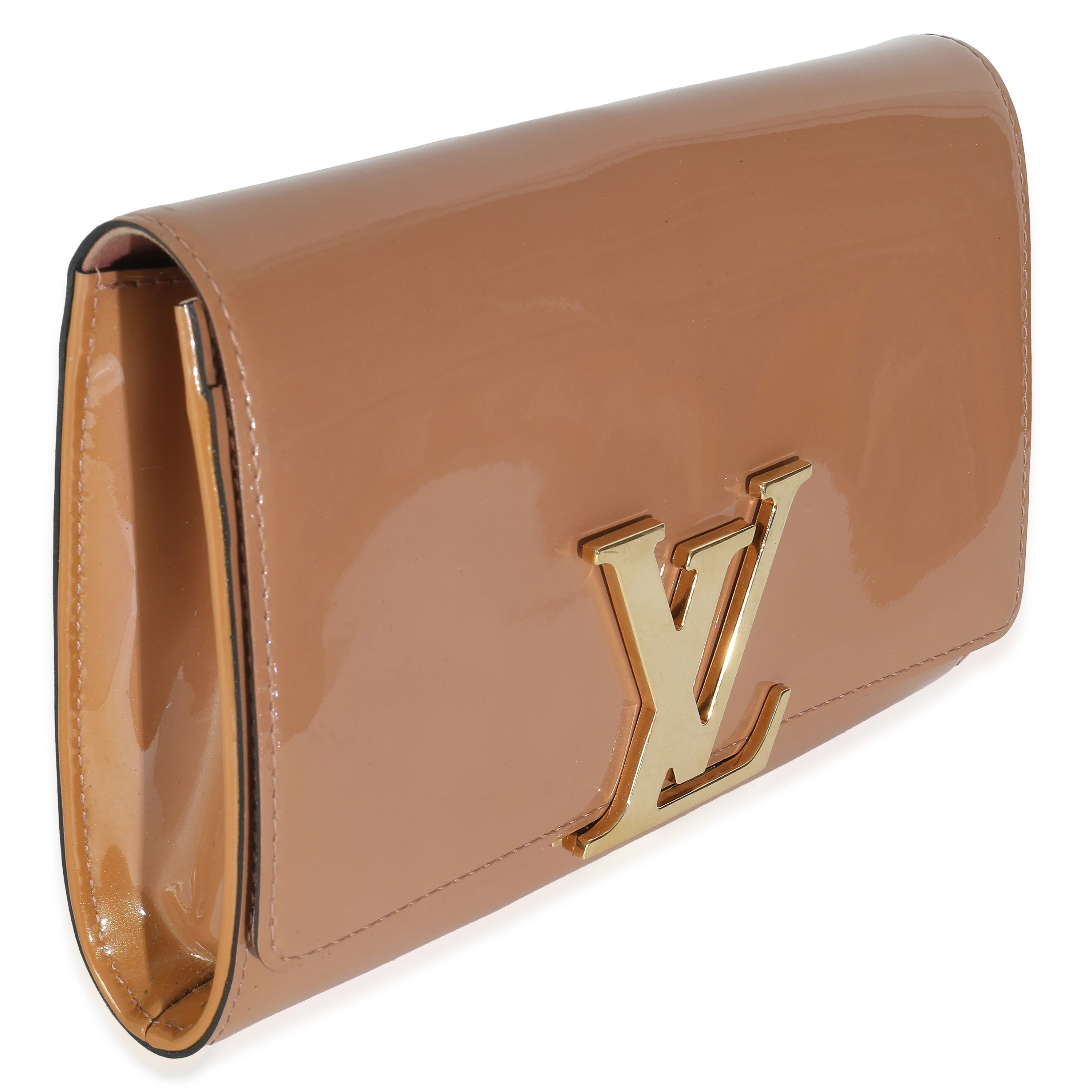 Rose Velours Patent Louise New Sobe Clutch - Image 3