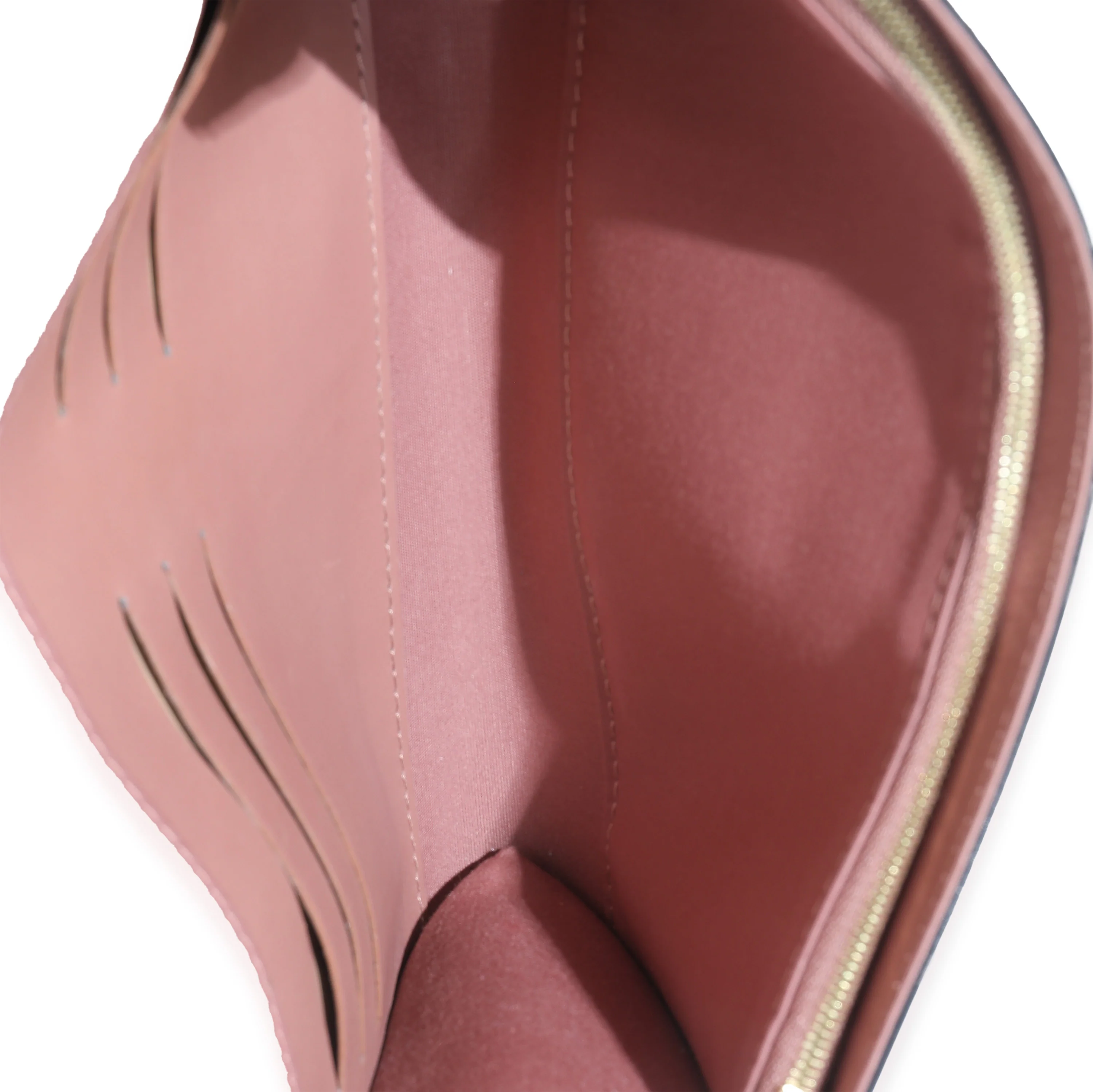 Rose Velours Patent Louise New Sobe Clutch - Image 7