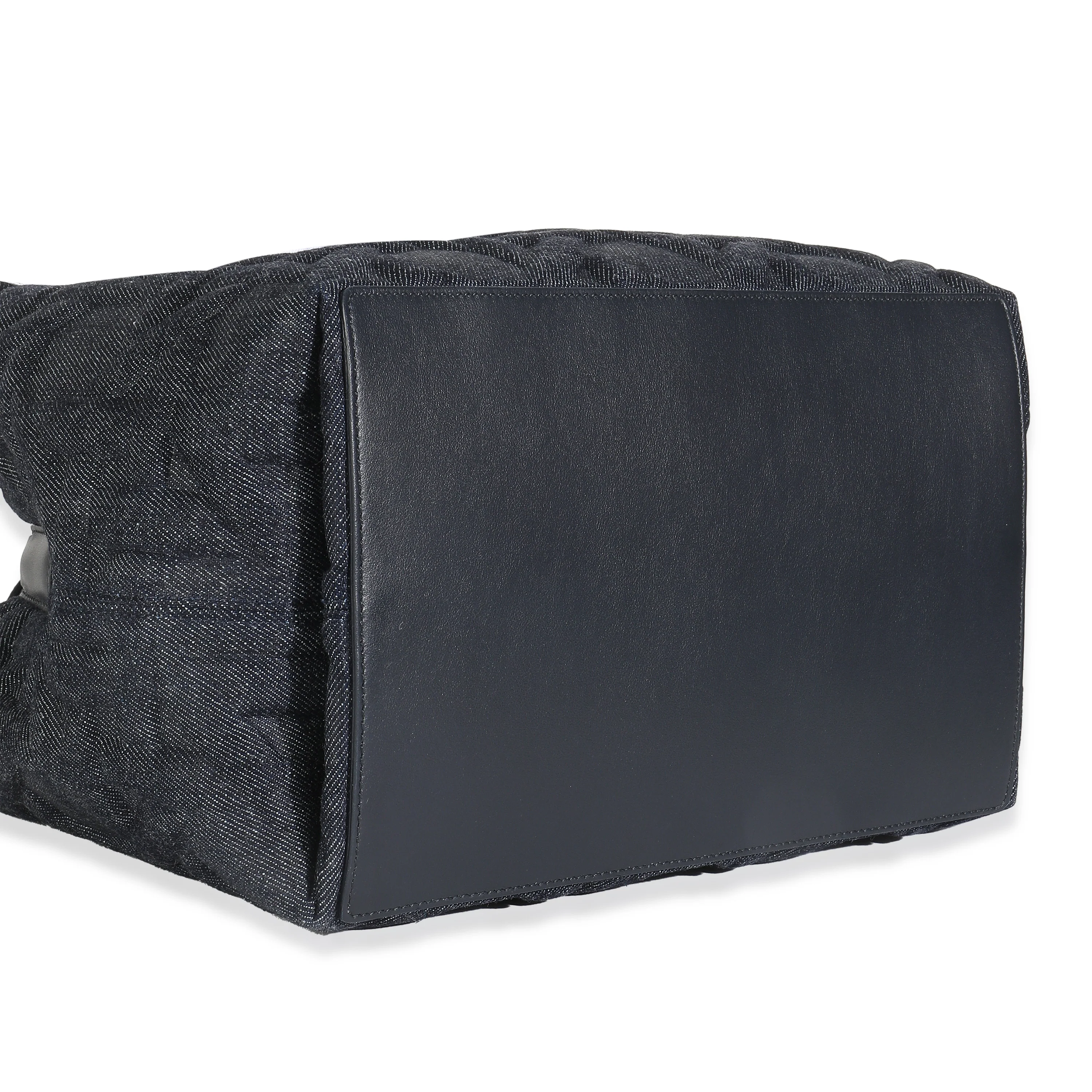 Dark Blue Denim Cannage Medium Toujours - Image 7