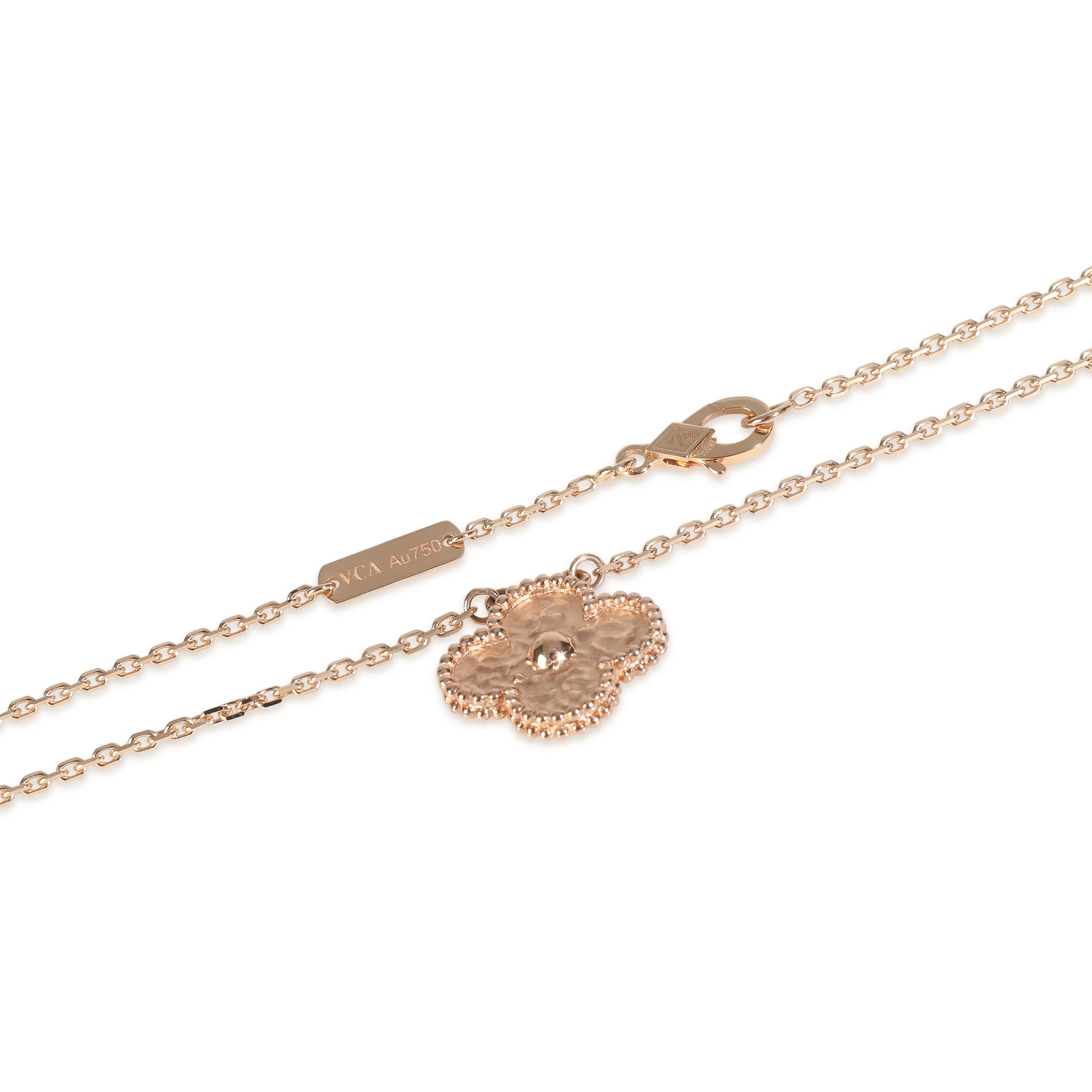 Rose Gold  Vintage Alhambra Pendant - Image 2