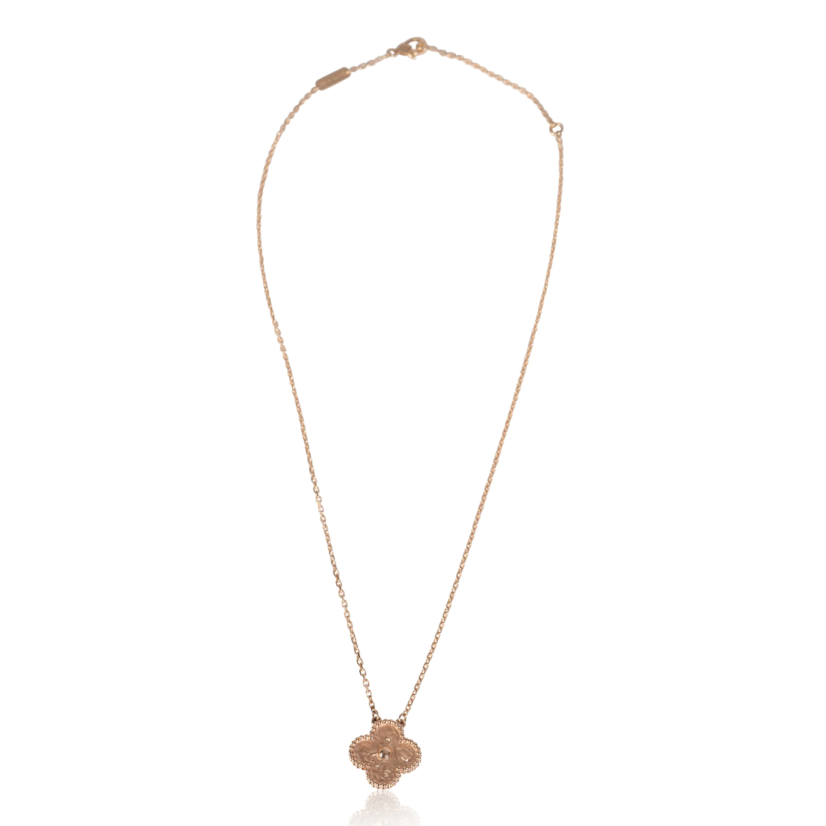 Rose Gold  Vintage Alhambra Pendant - Image 3