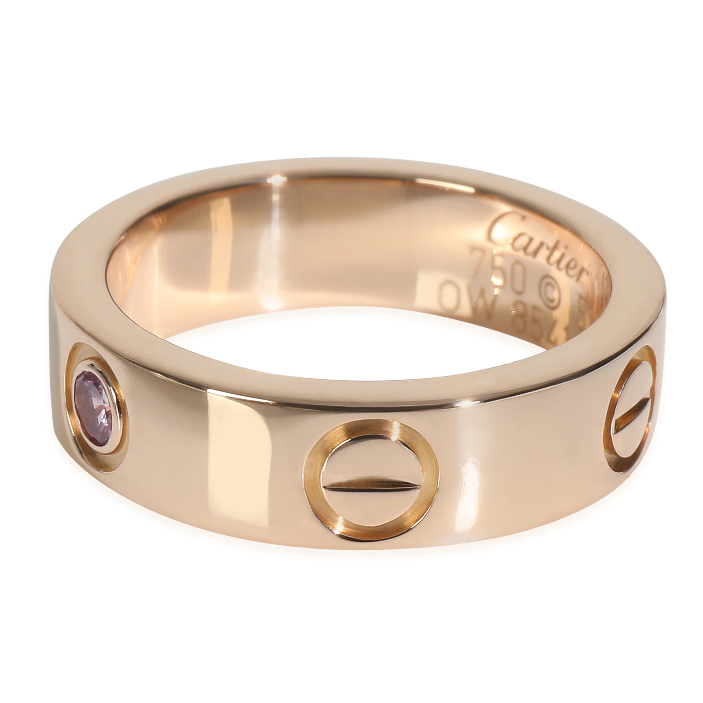 Rose Gold Sapphire Love Ring - Image 2
