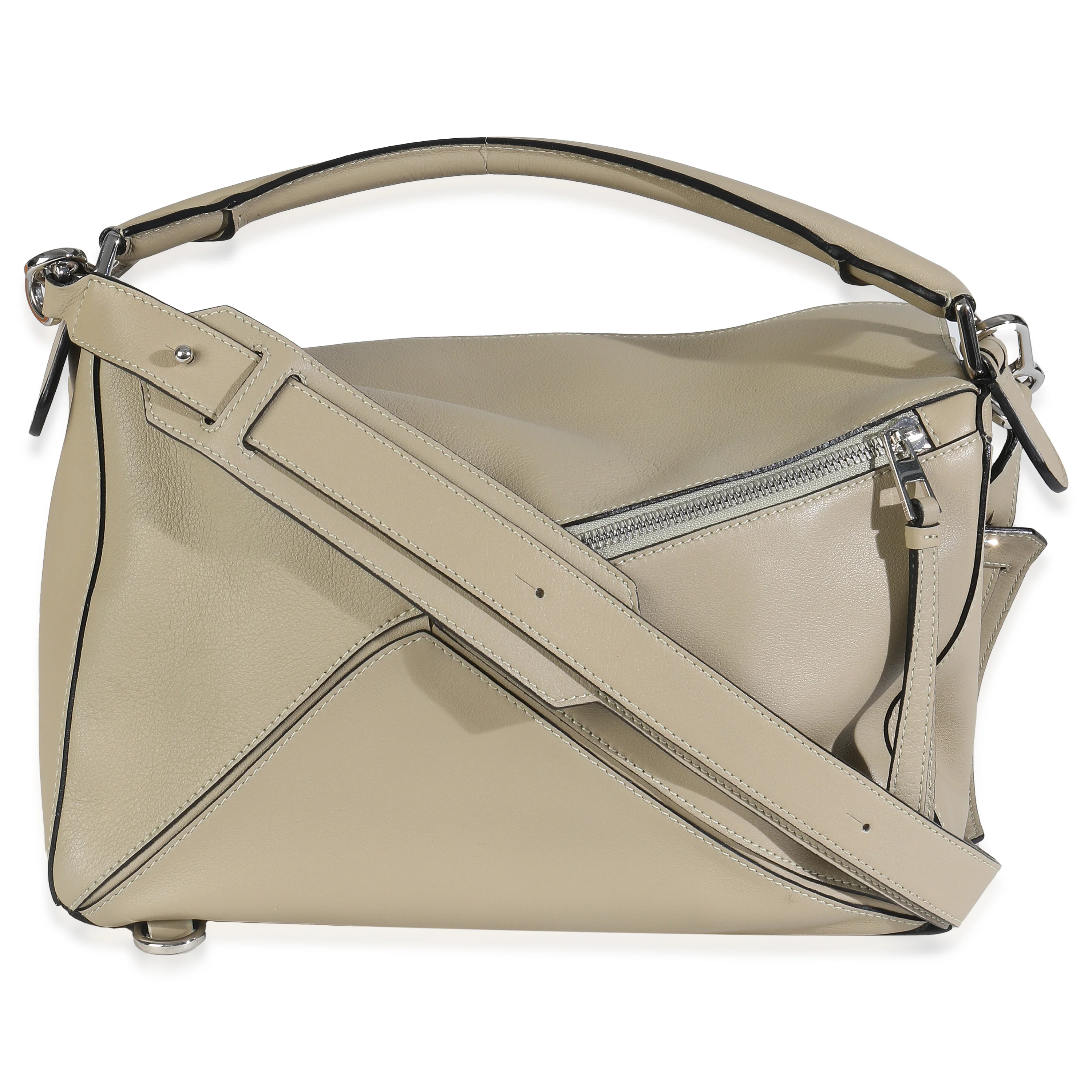 Sand Smooth Calfskin Medium Puzzle Bag - Image 4