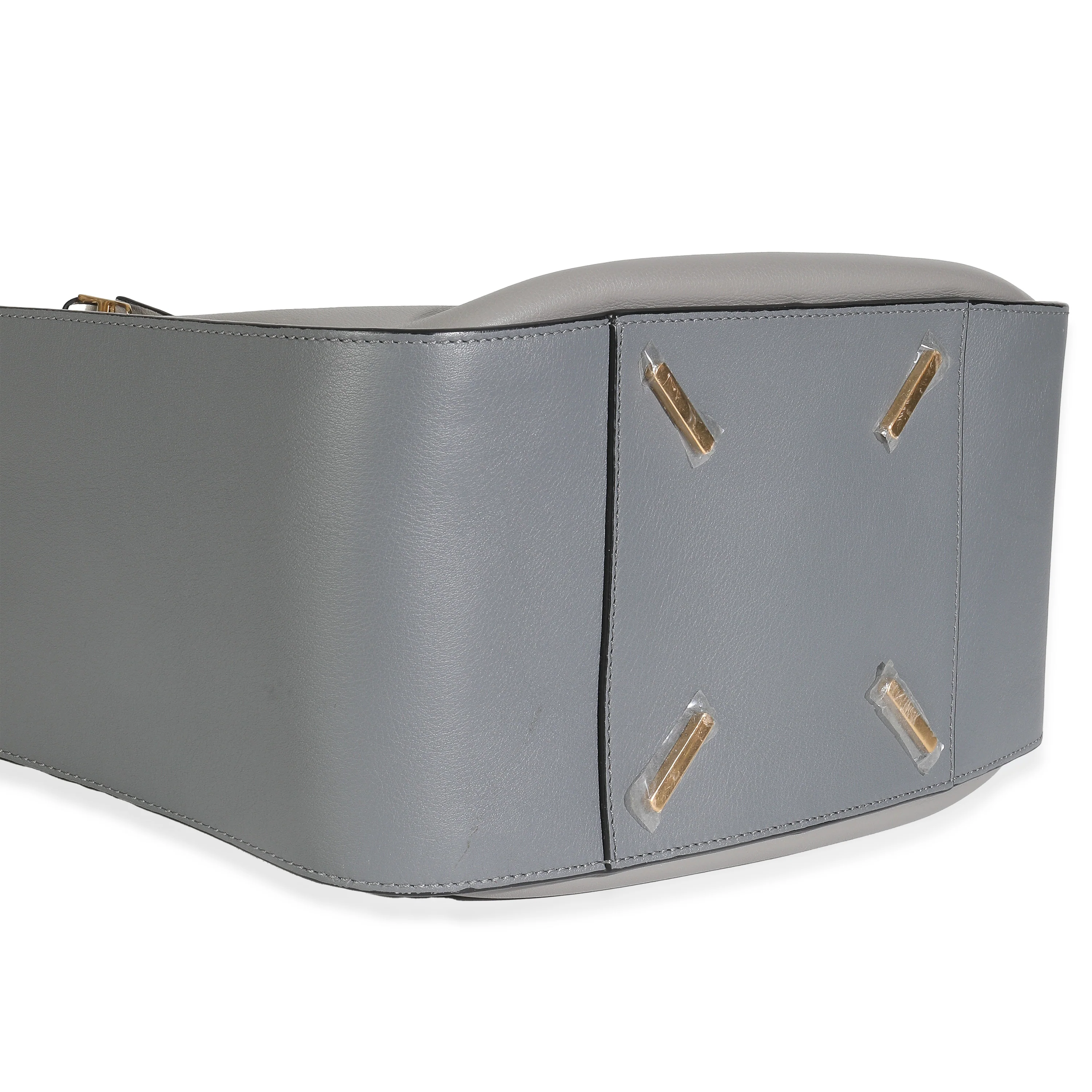 Grey Black Calfskin Medium Hammock Shoulder Bag - Image 7