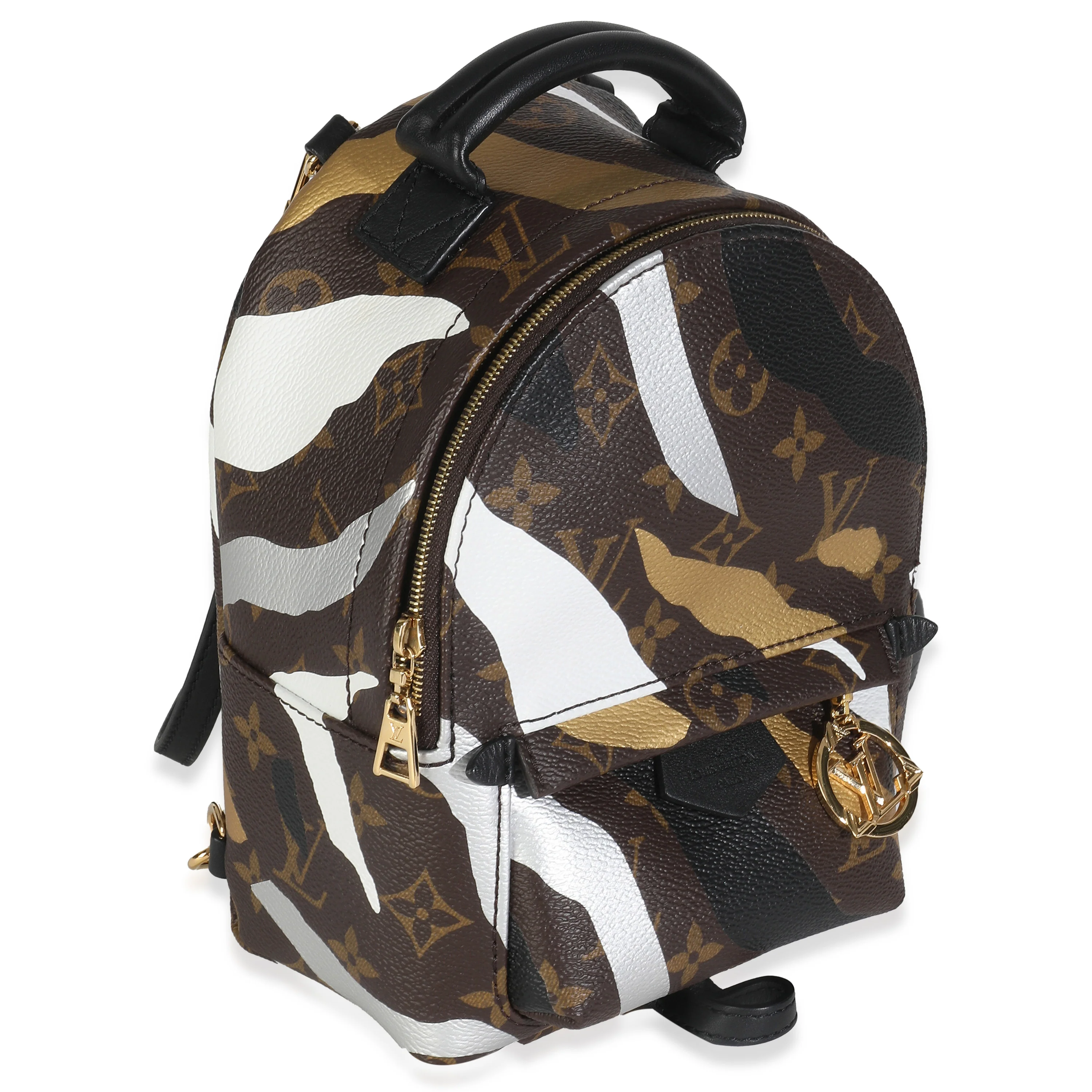x LOL Gold Silver Monogram Canvas Mini Palm Springs - Image 3