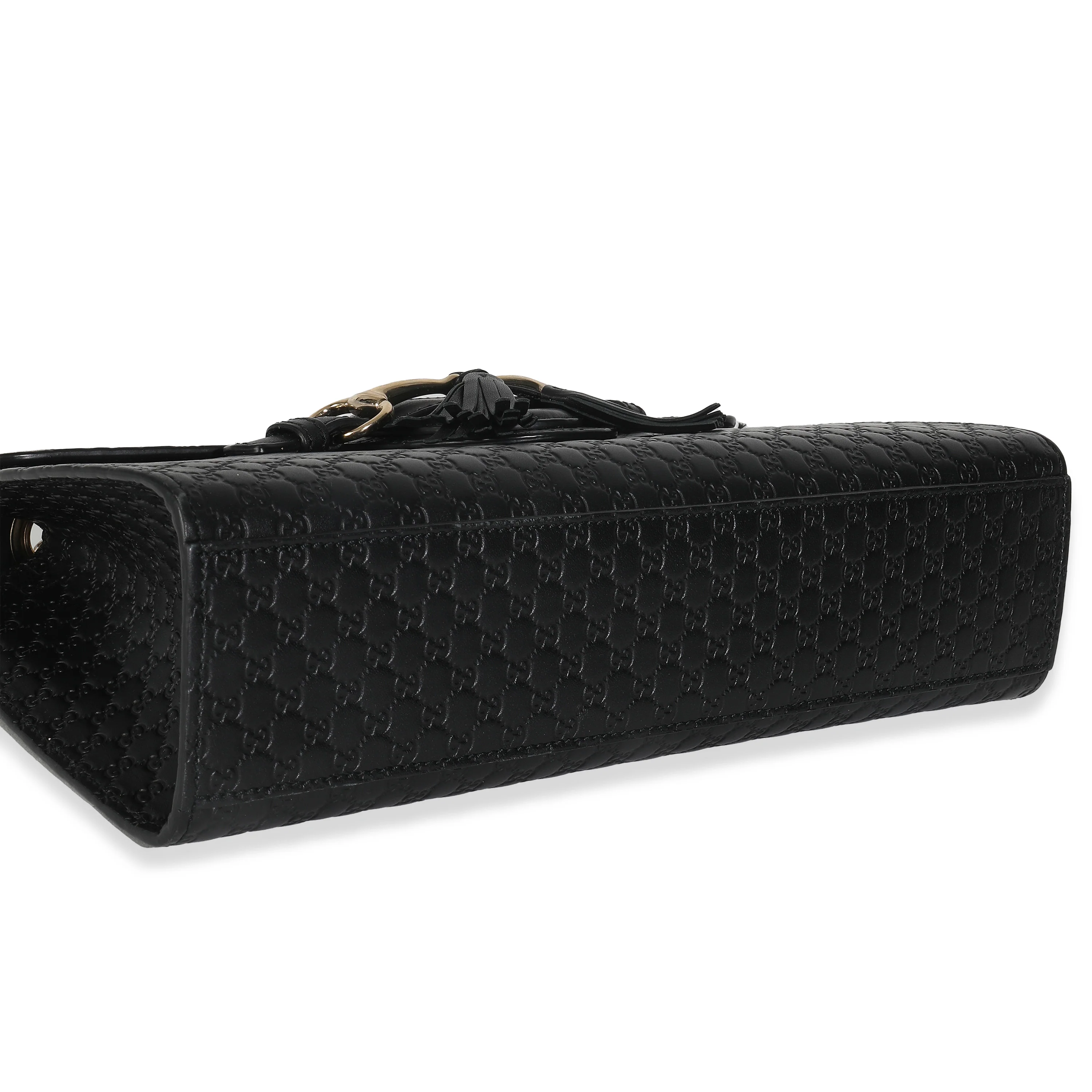 Black Microguccissima Medium Emily Chain Bag - Image 6