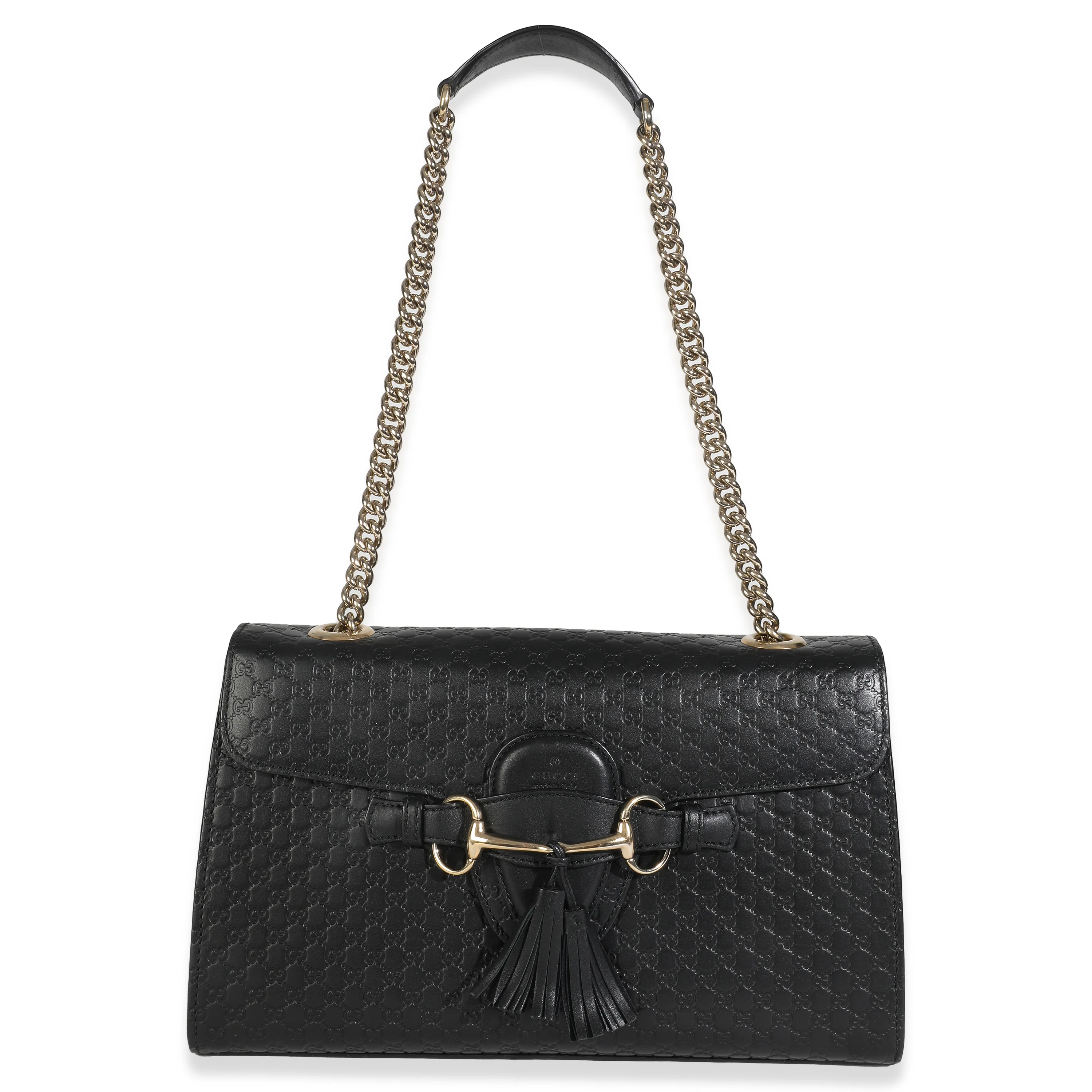 Black Microguccissima Medium Emily Chain Bag - Image 8