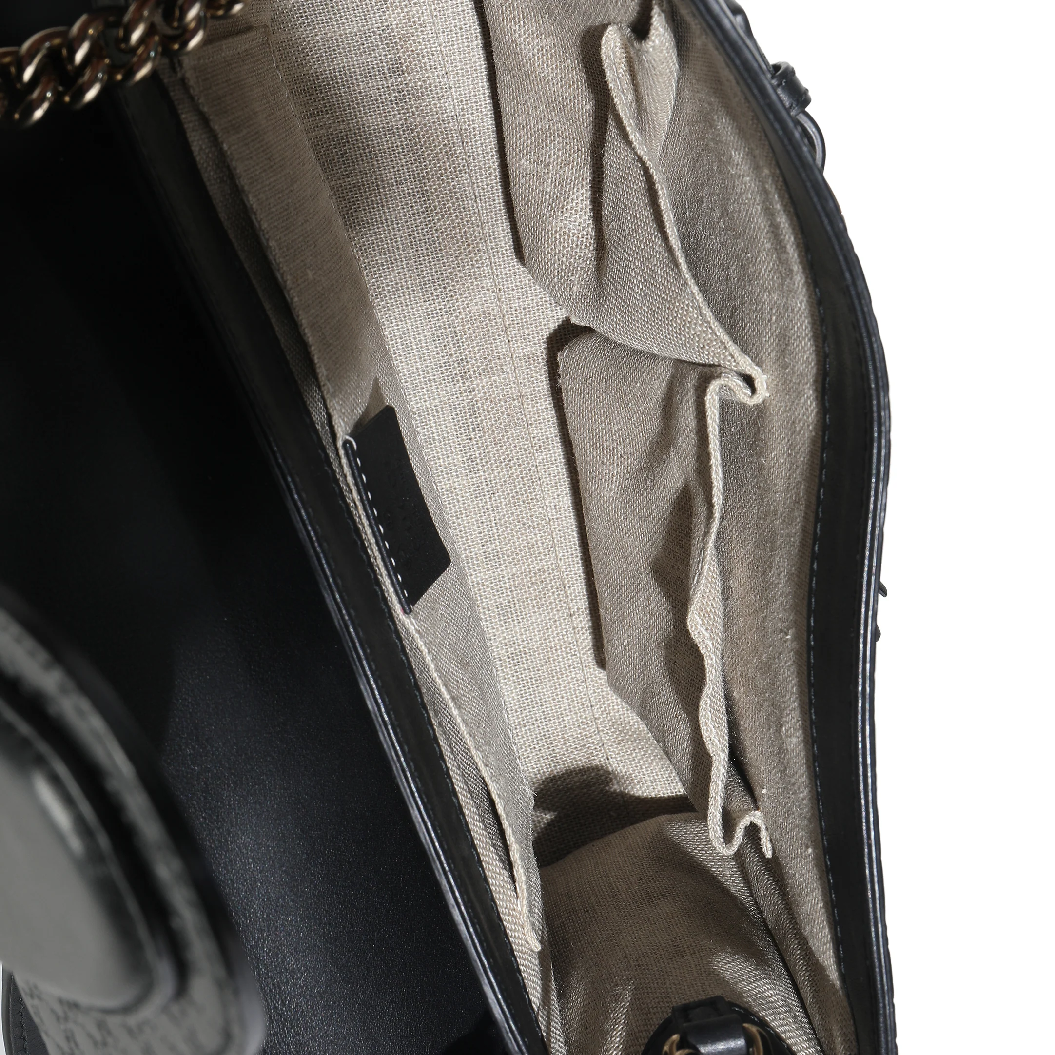 Black Microguccissima Medium Emily Chain Bag - Image 9