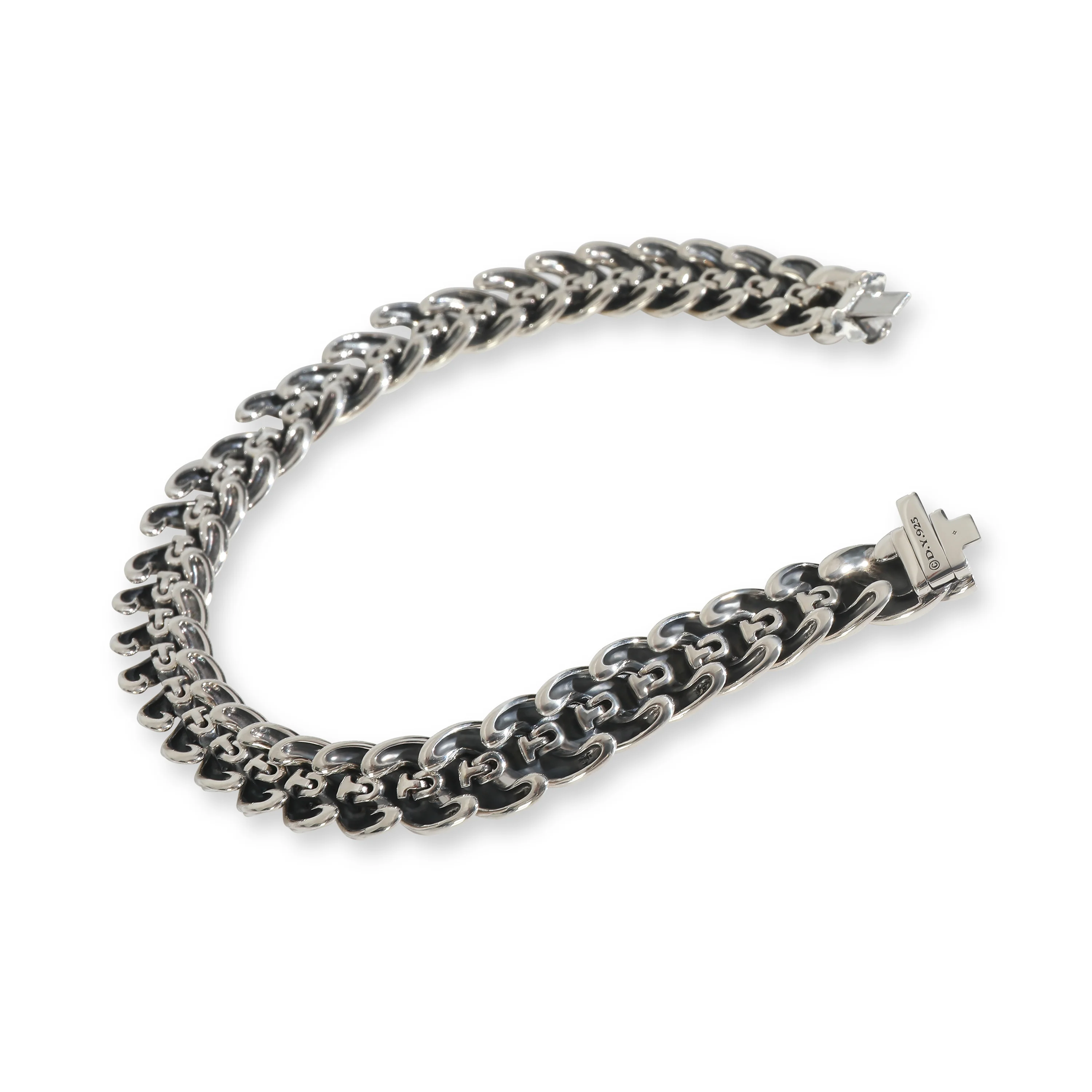 Sterling Silver  Sculpted Cable Bracelet - Image 5