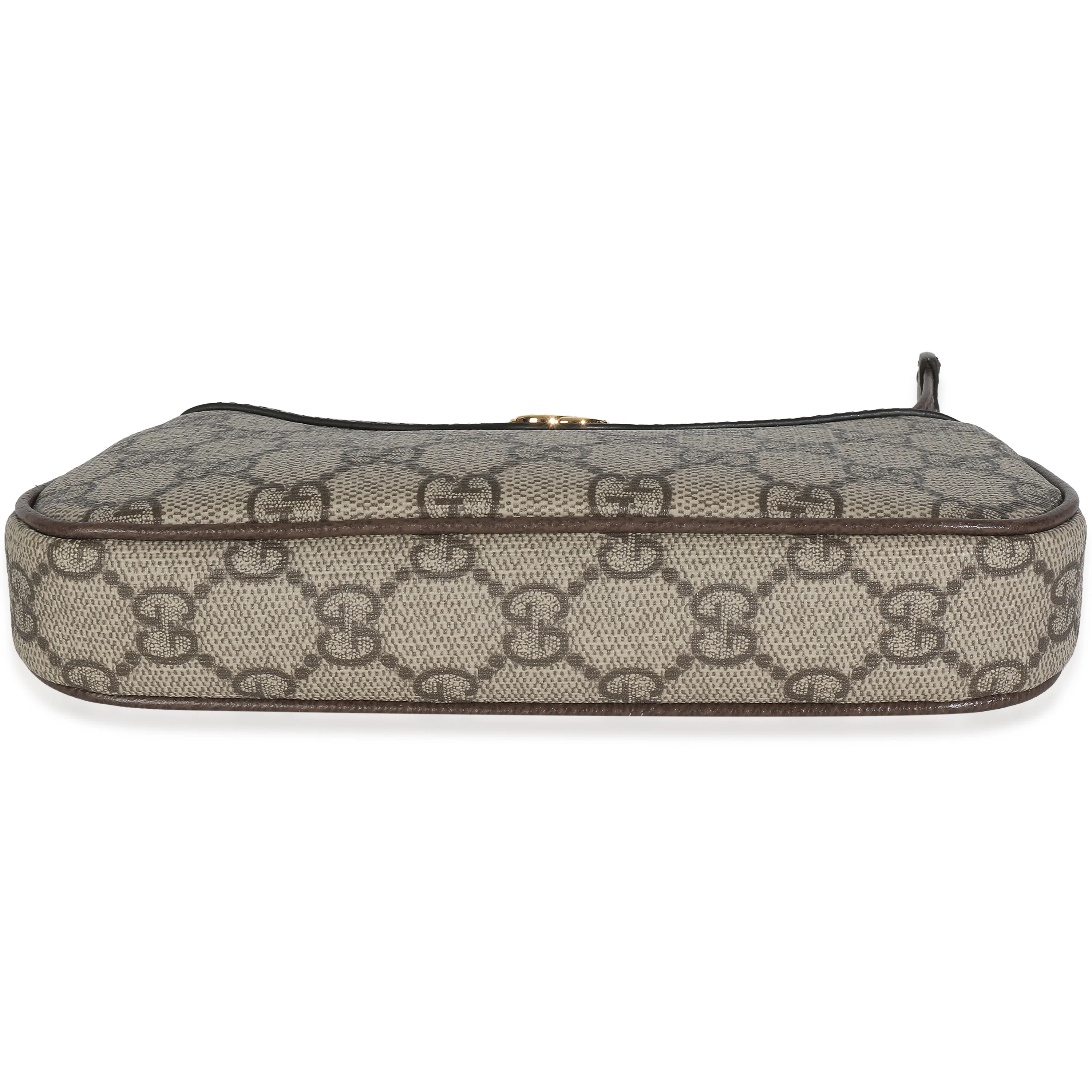 GG Supreme Monogram Textured Dollar Calfskin Mini Ophidia Chain Bag - Image 5