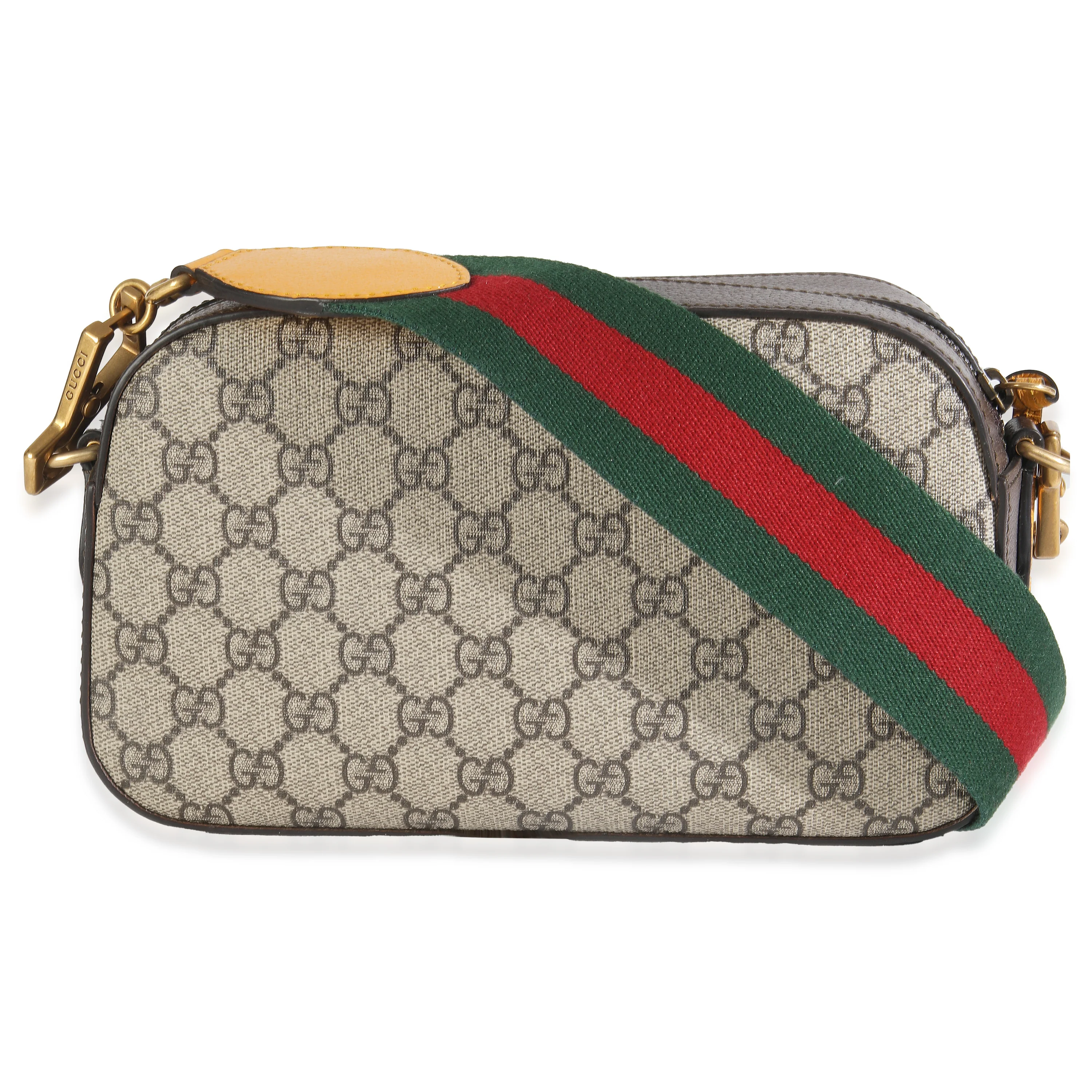 Beige GG Supreme Monogram Web Neo Vintage Shoulder Bag - Image 6