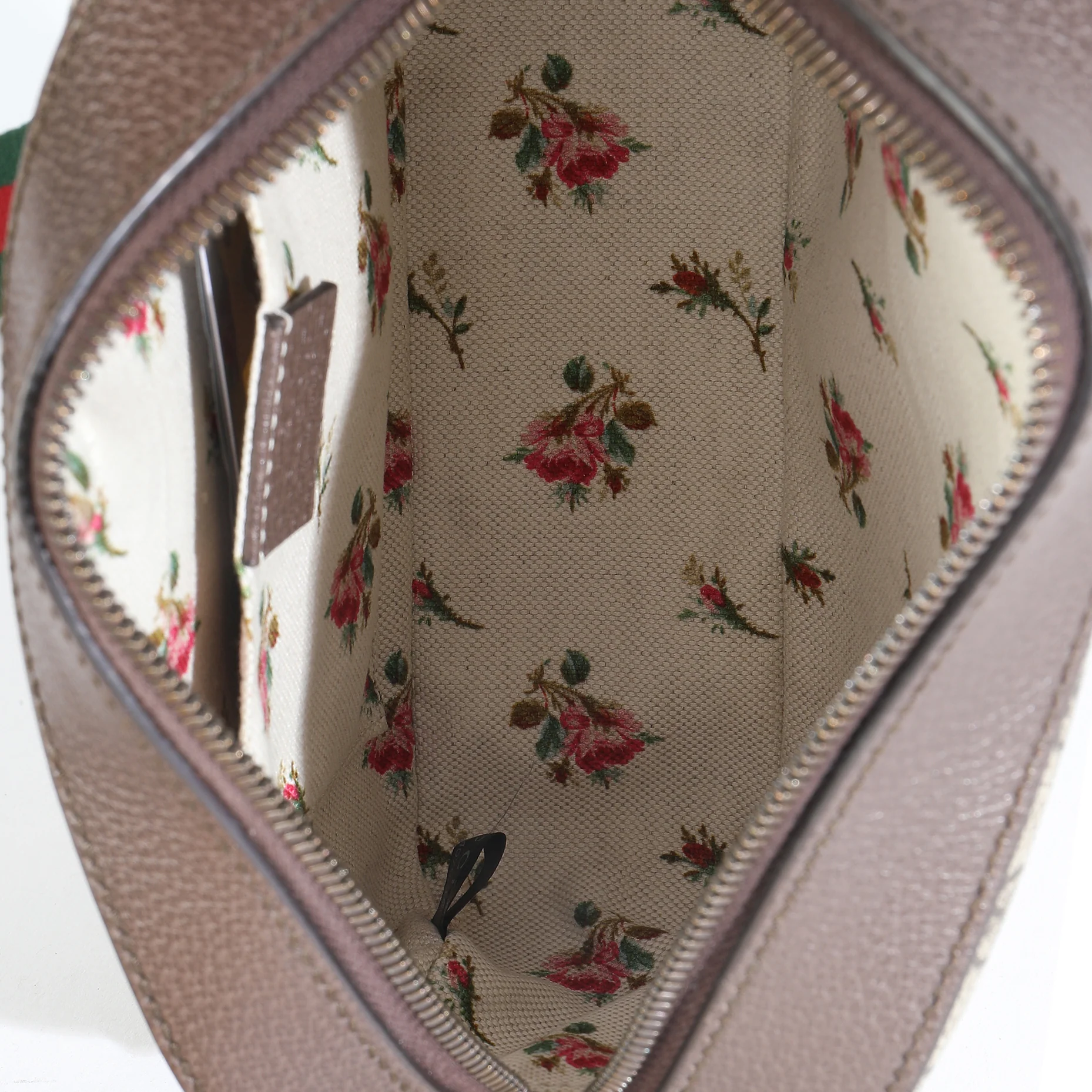 Beige GG Supreme Monogram Web Neo Vintage Shoulder Bag - Image 8