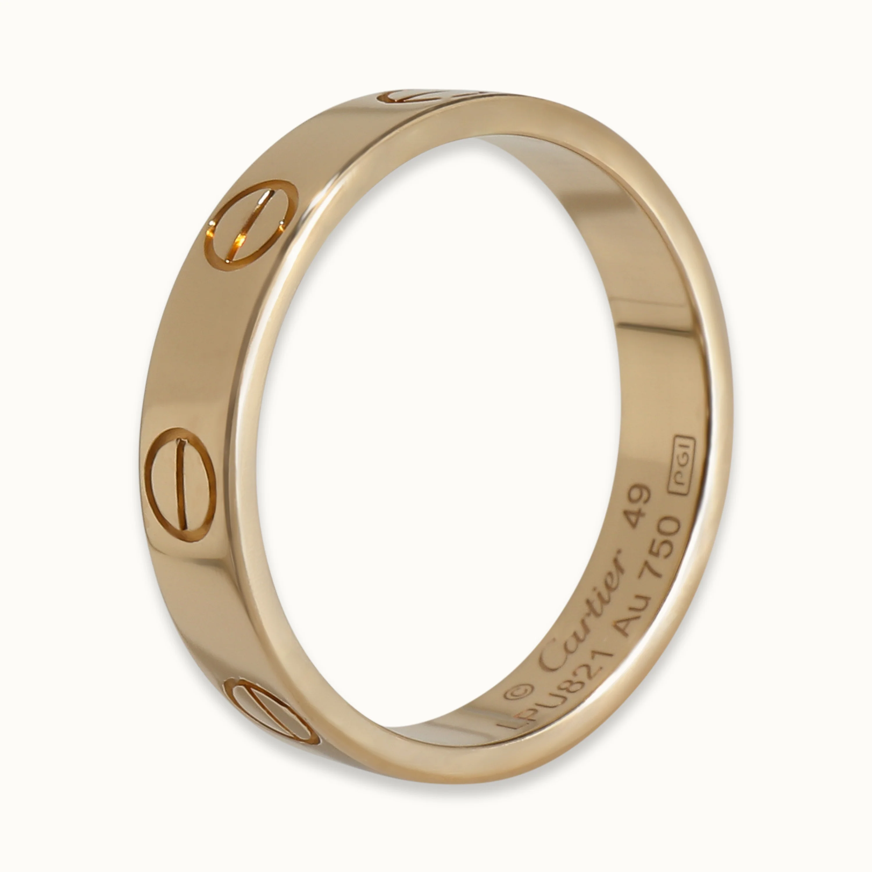 Yellow Gold Small Model Love Ring - Image 4