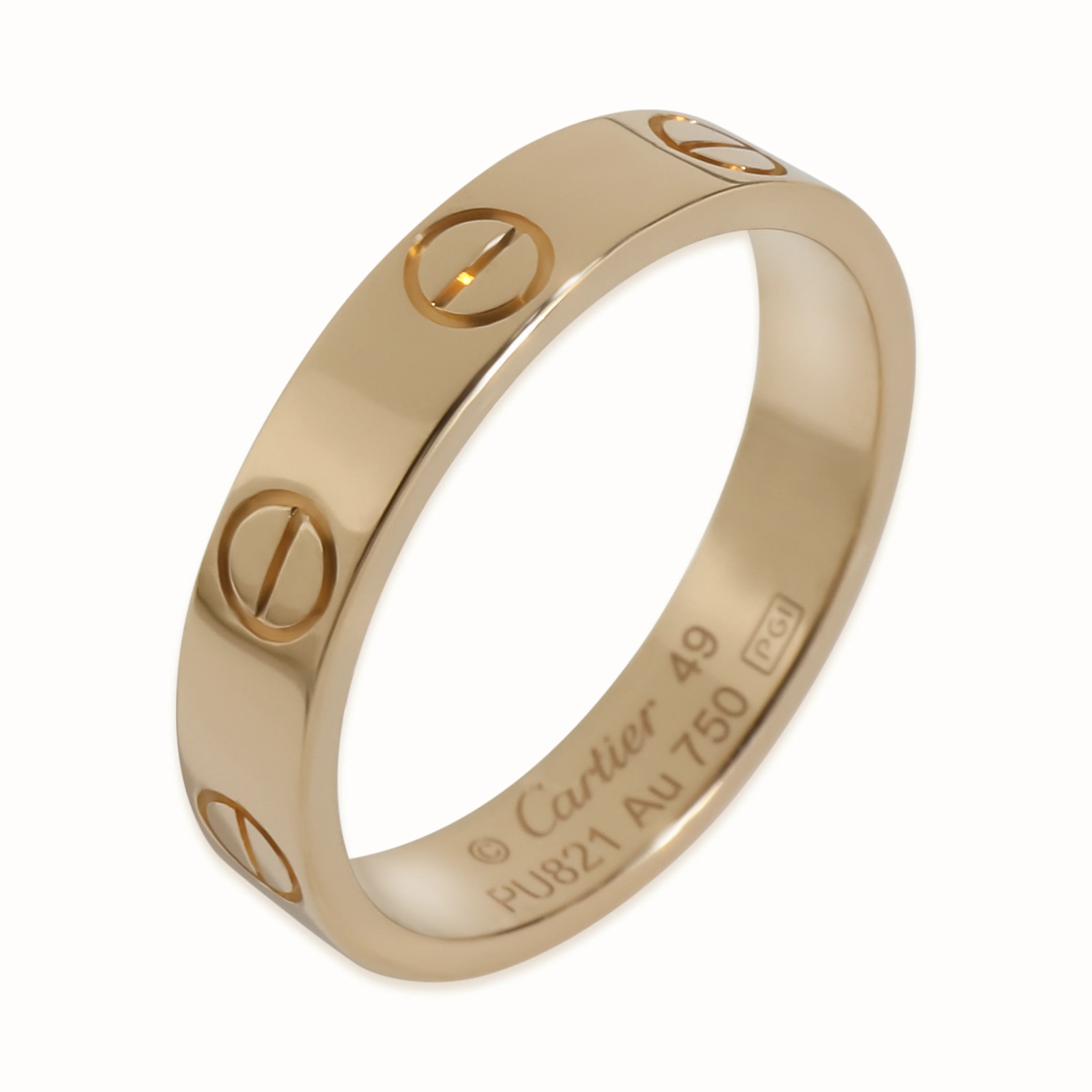 Yellow Gold Small Model Love Ring - Image 5
