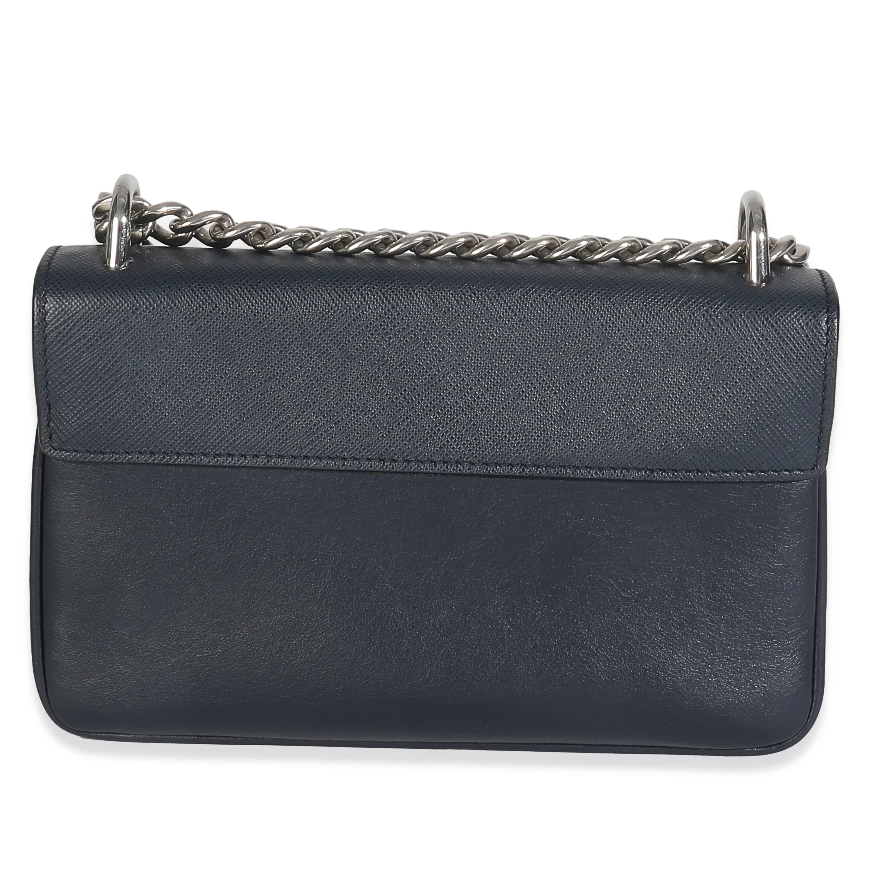 Bluette Saffiano Chain Shoulder Bag - Image 3