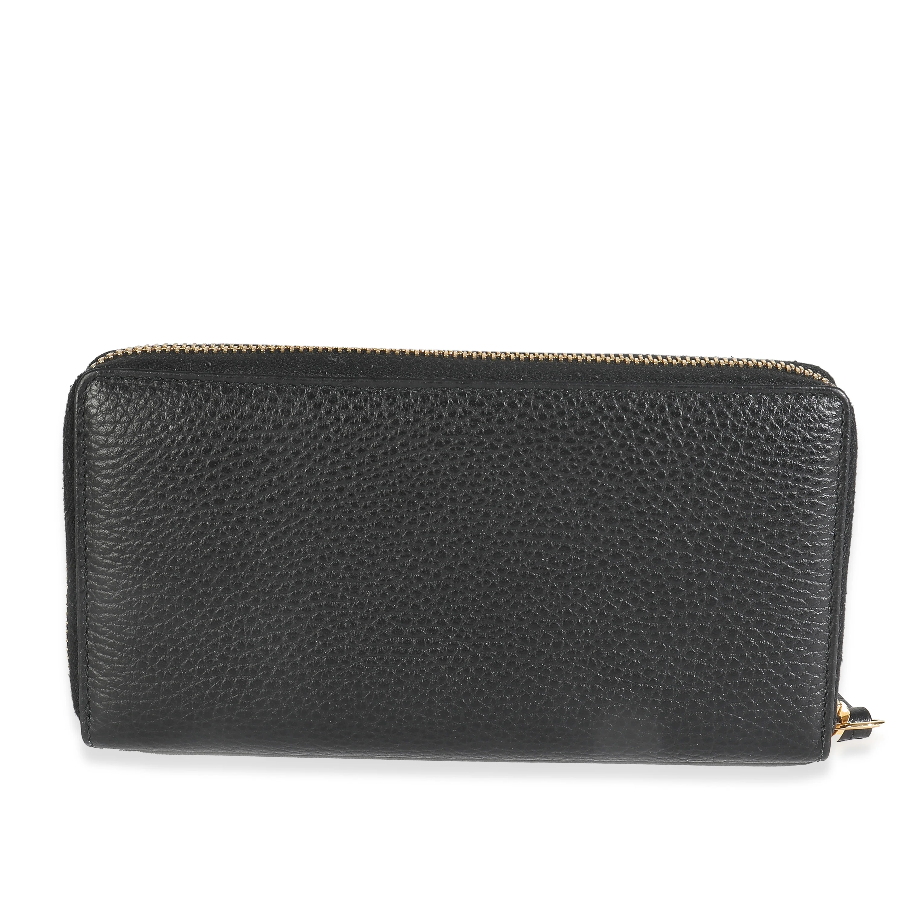 Black Dollar Calfskin GG Marmont Zip Around Wallet - Image 4