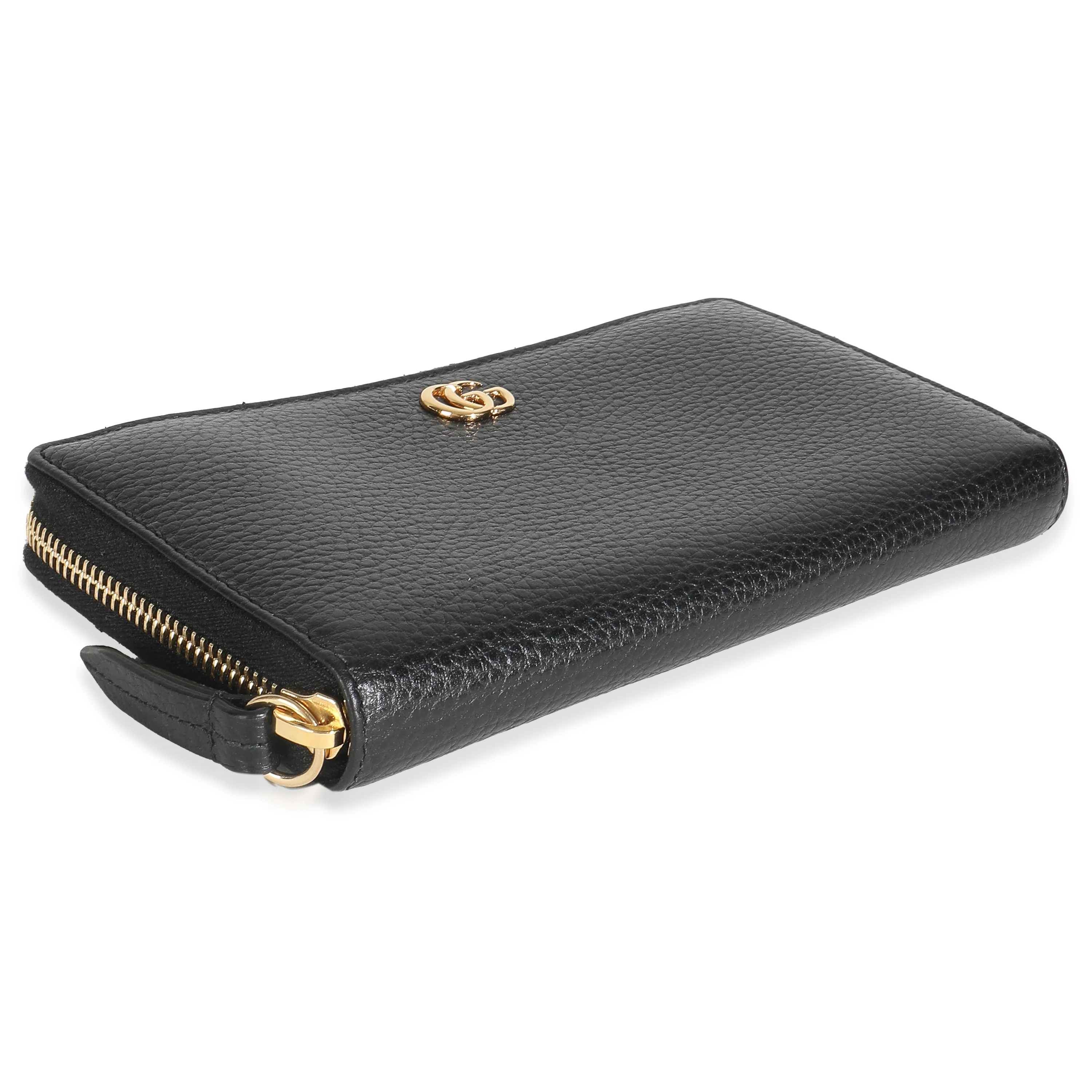 Black Dollar Calfskin GG Marmont Zip Around Wallet - Image 6