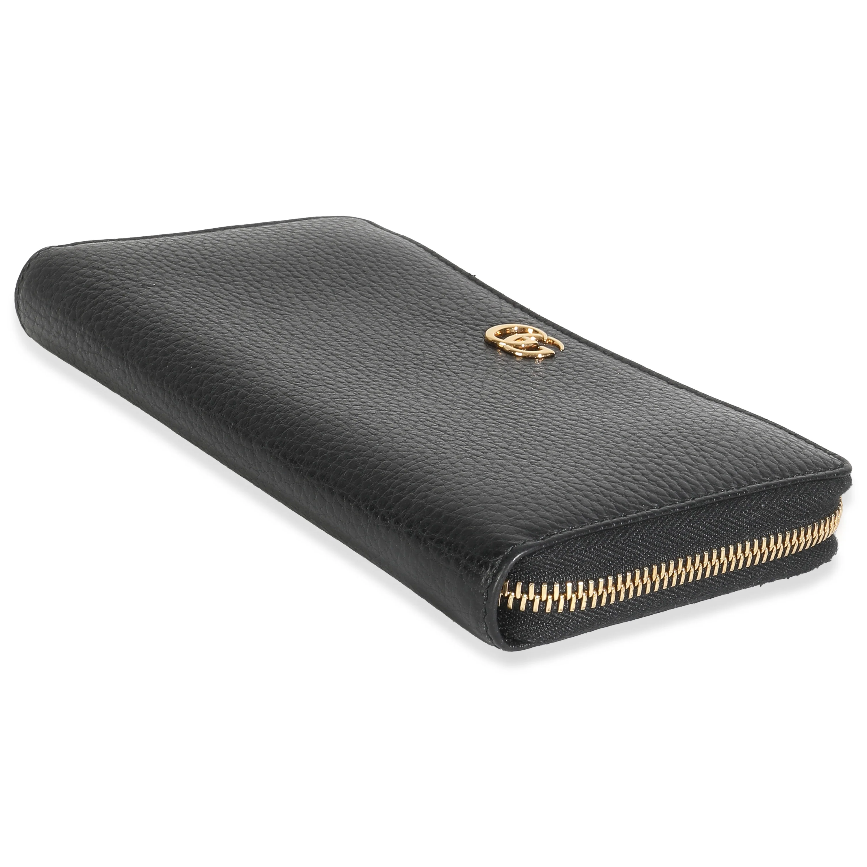 Black Dollar Calfskin GG Marmont Zip Around Wallet - Image 7