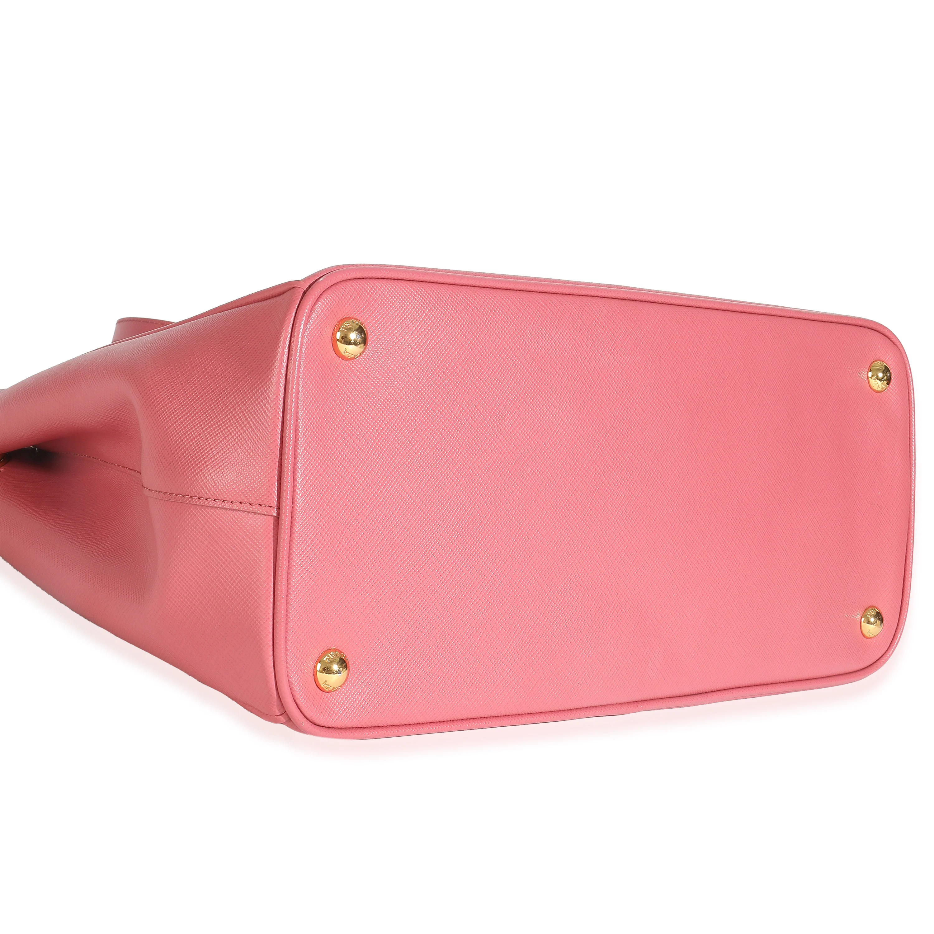 Pink Saffiano Galleria Lux Large Double Zip Tote - Image 6