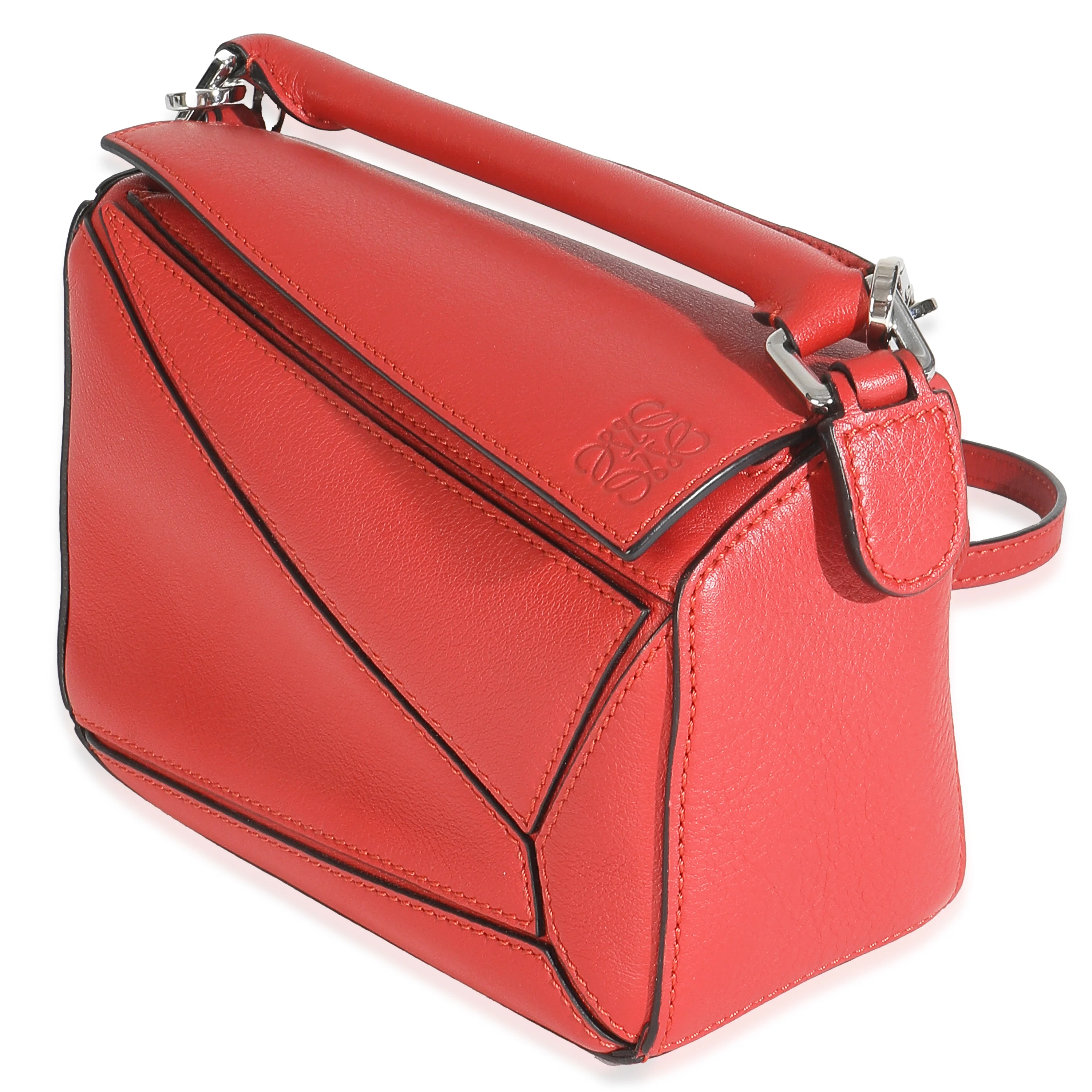 Scarlet Calfskin Mini Puzzle Bag - Image 2