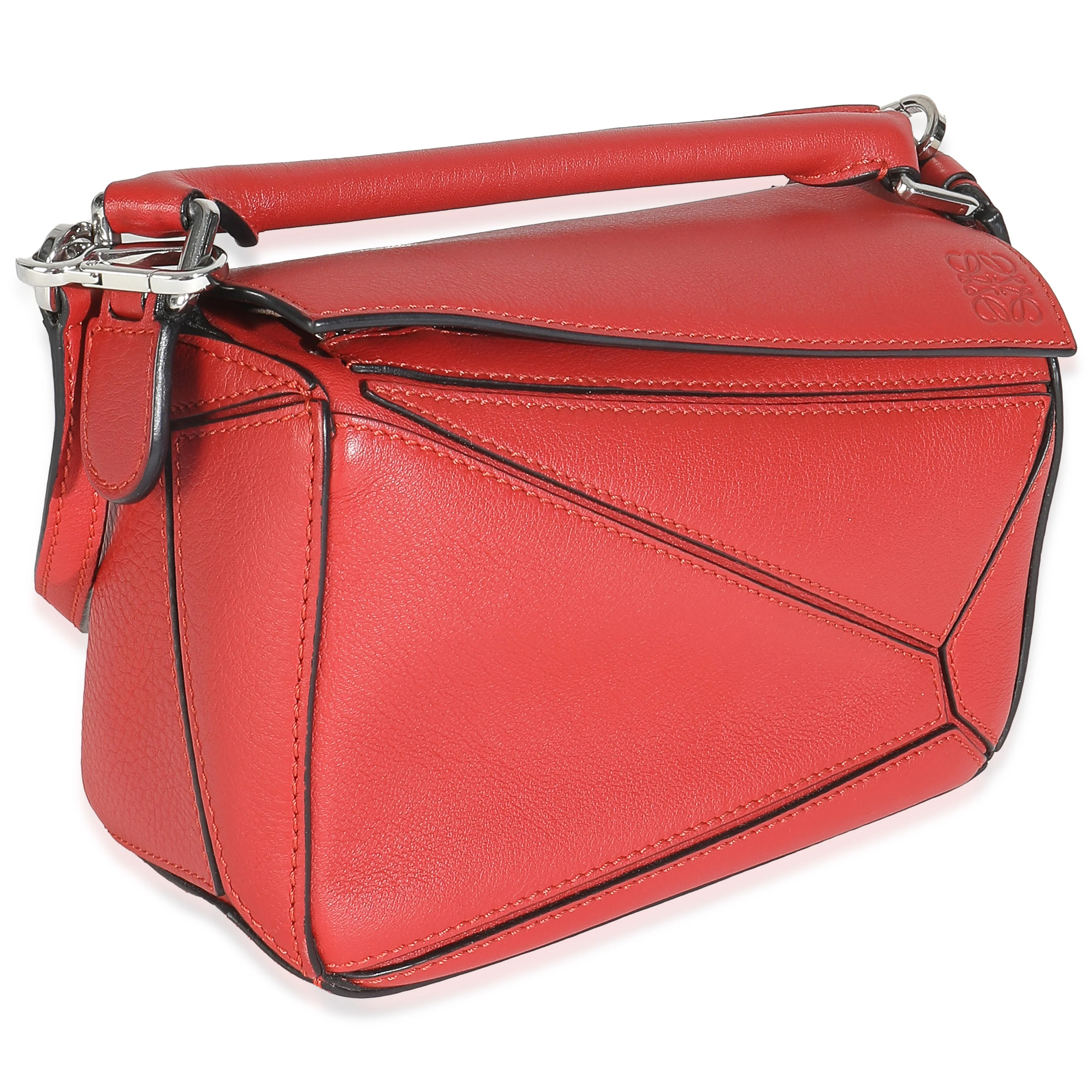 Scarlet Calfskin Mini Puzzle Bag - Image 3