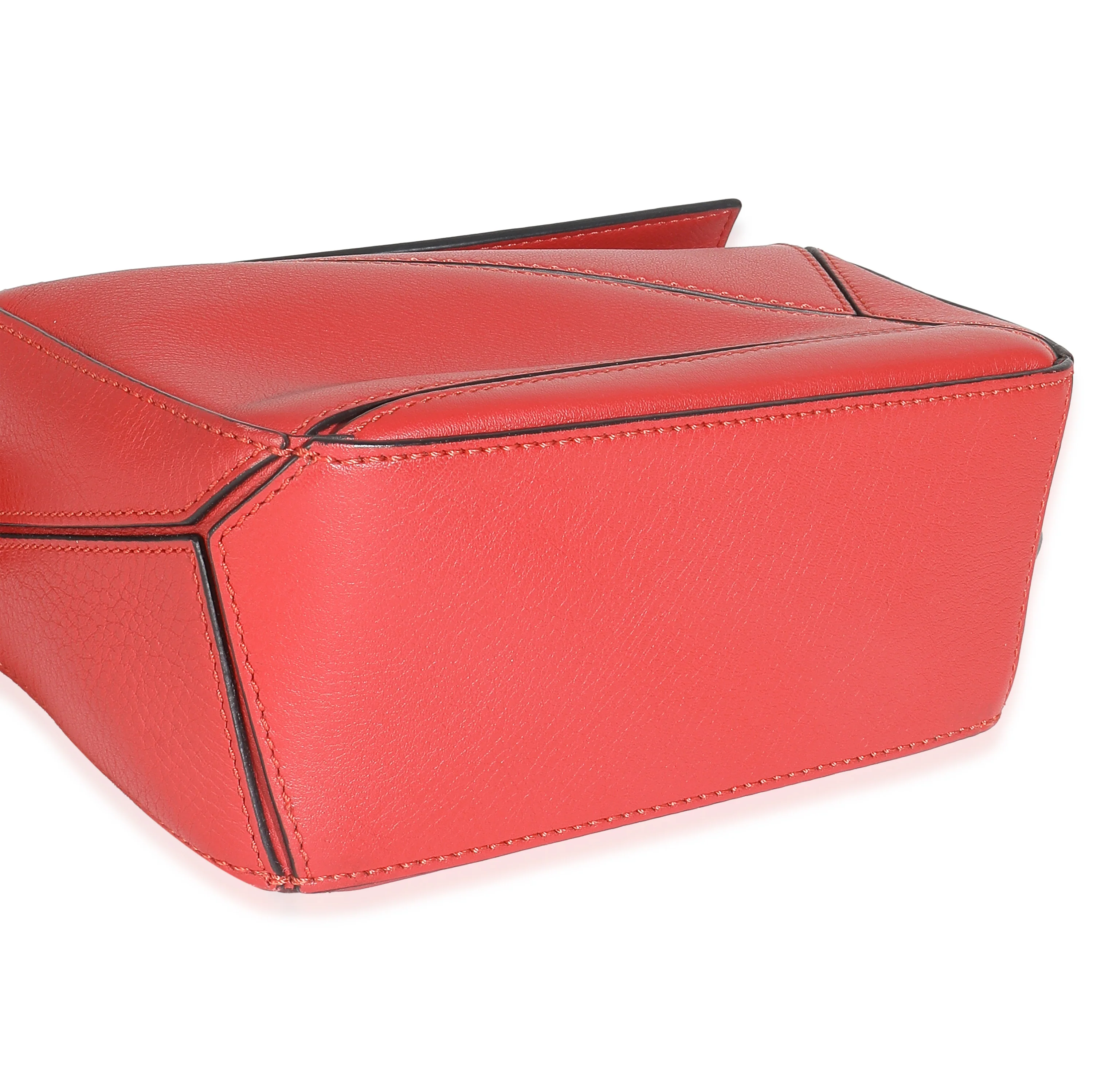 Scarlet Calfskin Mini Puzzle Bag - Image 6