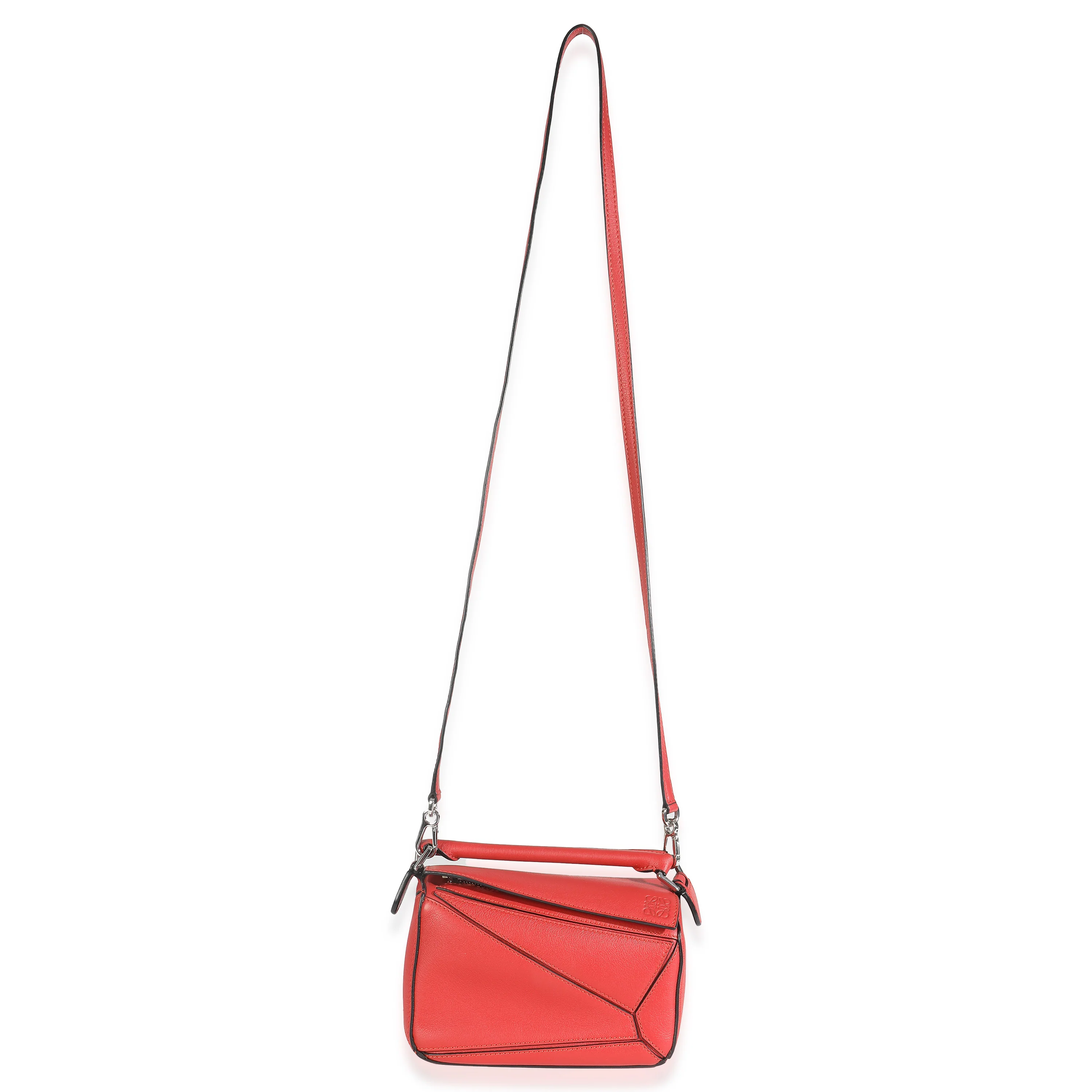 Scarlet Calfskin Mini Puzzle Bag - Image 8