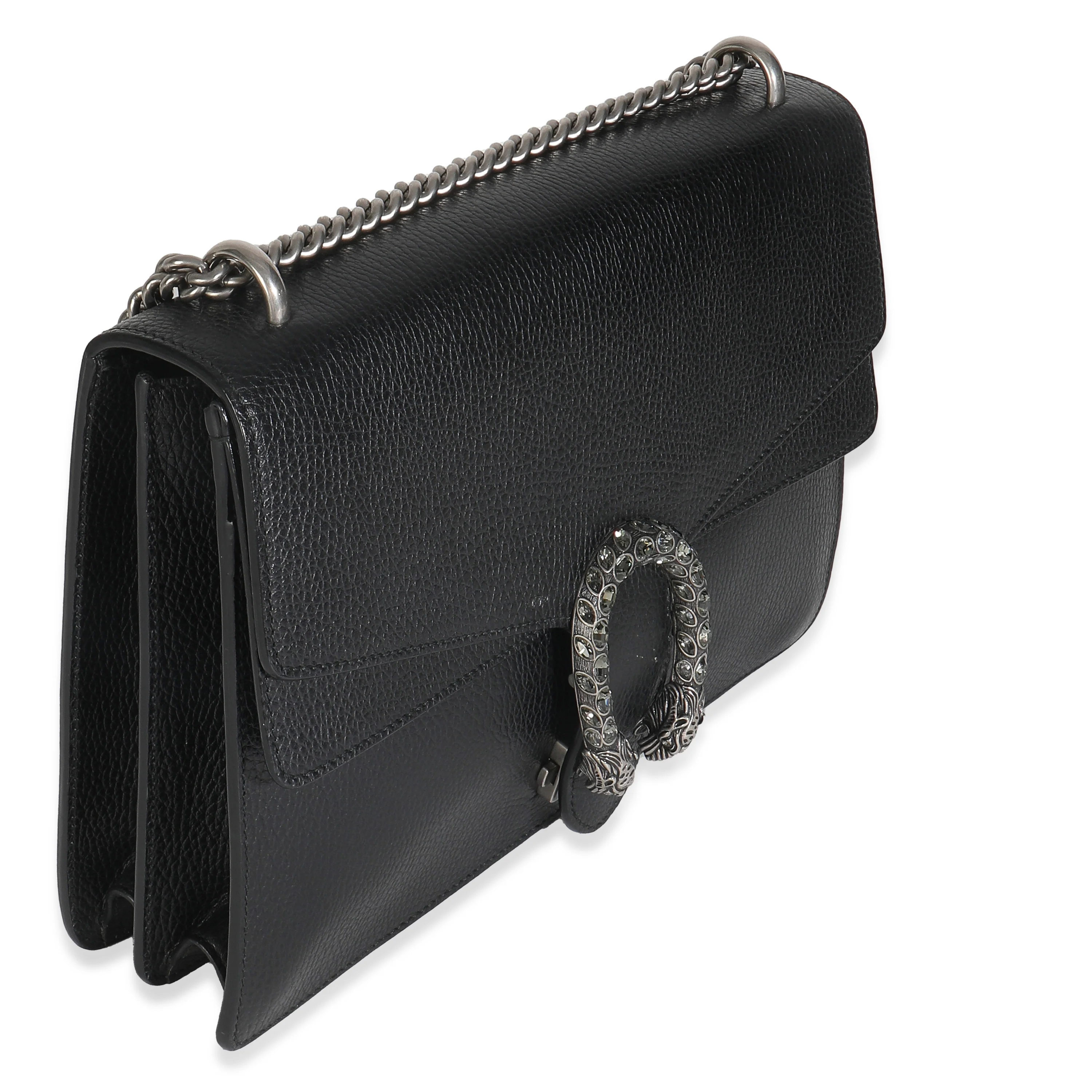 Black Pebbled Calfskin Medium Dionysus Shoulder Bag - Image 3