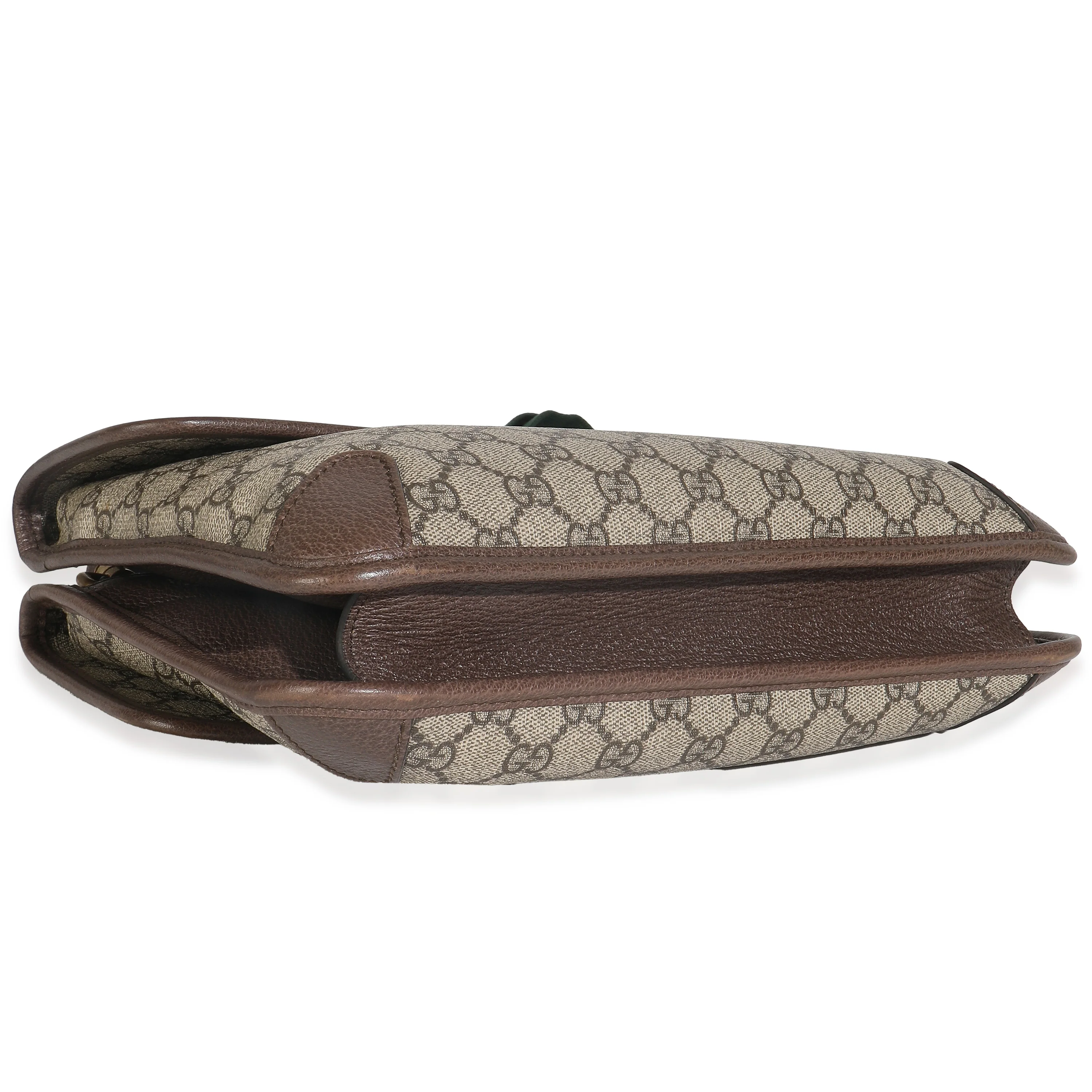 Beige GG Supreme Monogram Web Medium Neo Vintage Double Flap Messenger Bag - Image 6