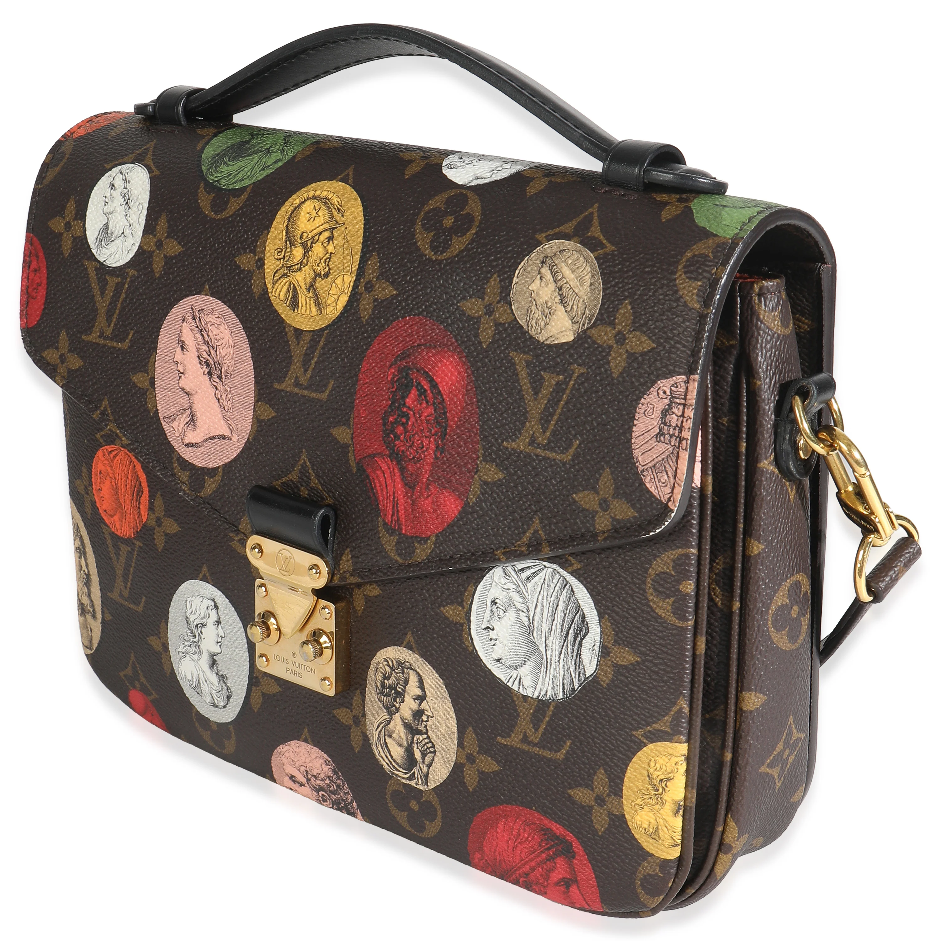 x Fornasetti Monogram Canvas Cameo Pochette Metis - Image 2
