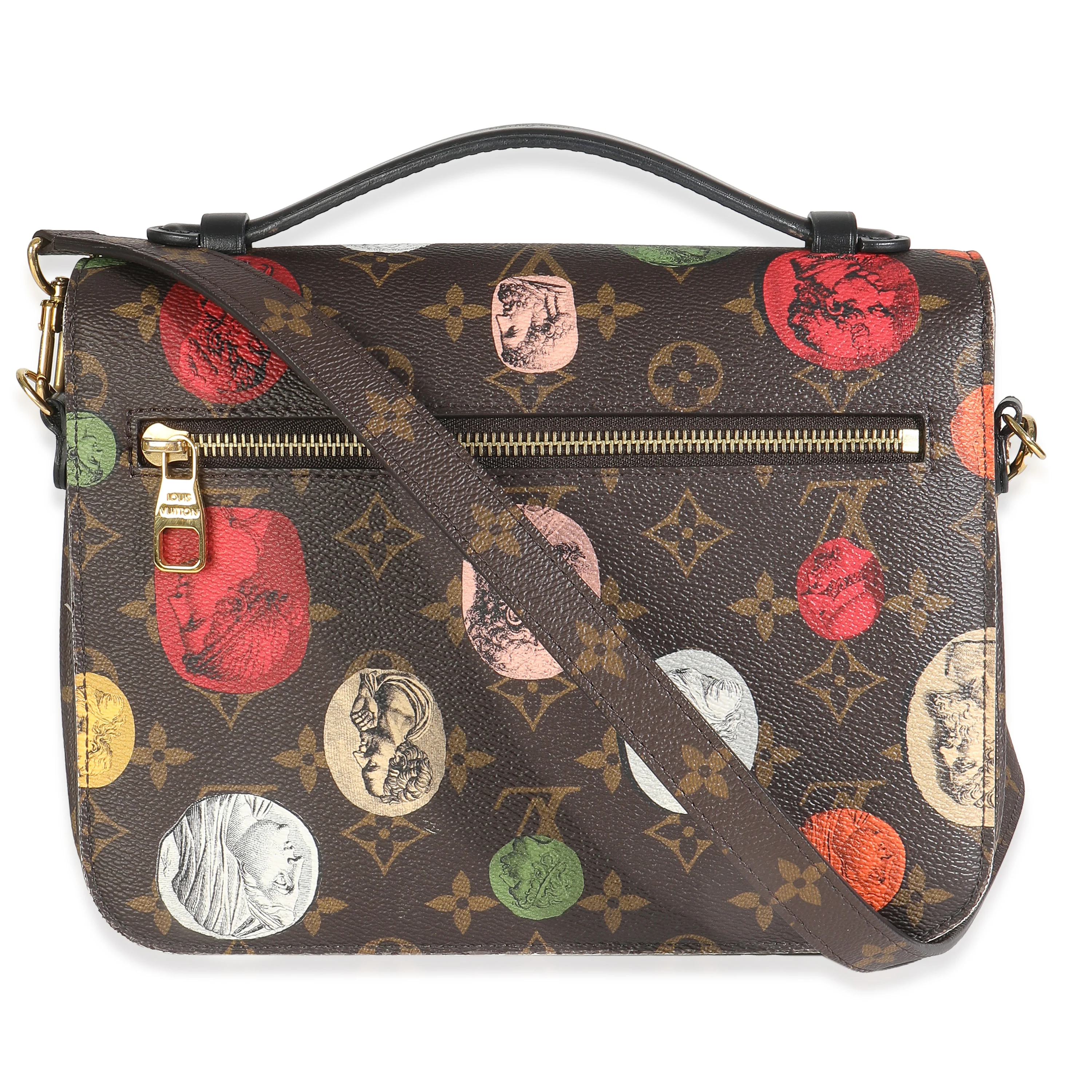 x Fornasetti Monogram Canvas Cameo Pochette Metis - Image 4