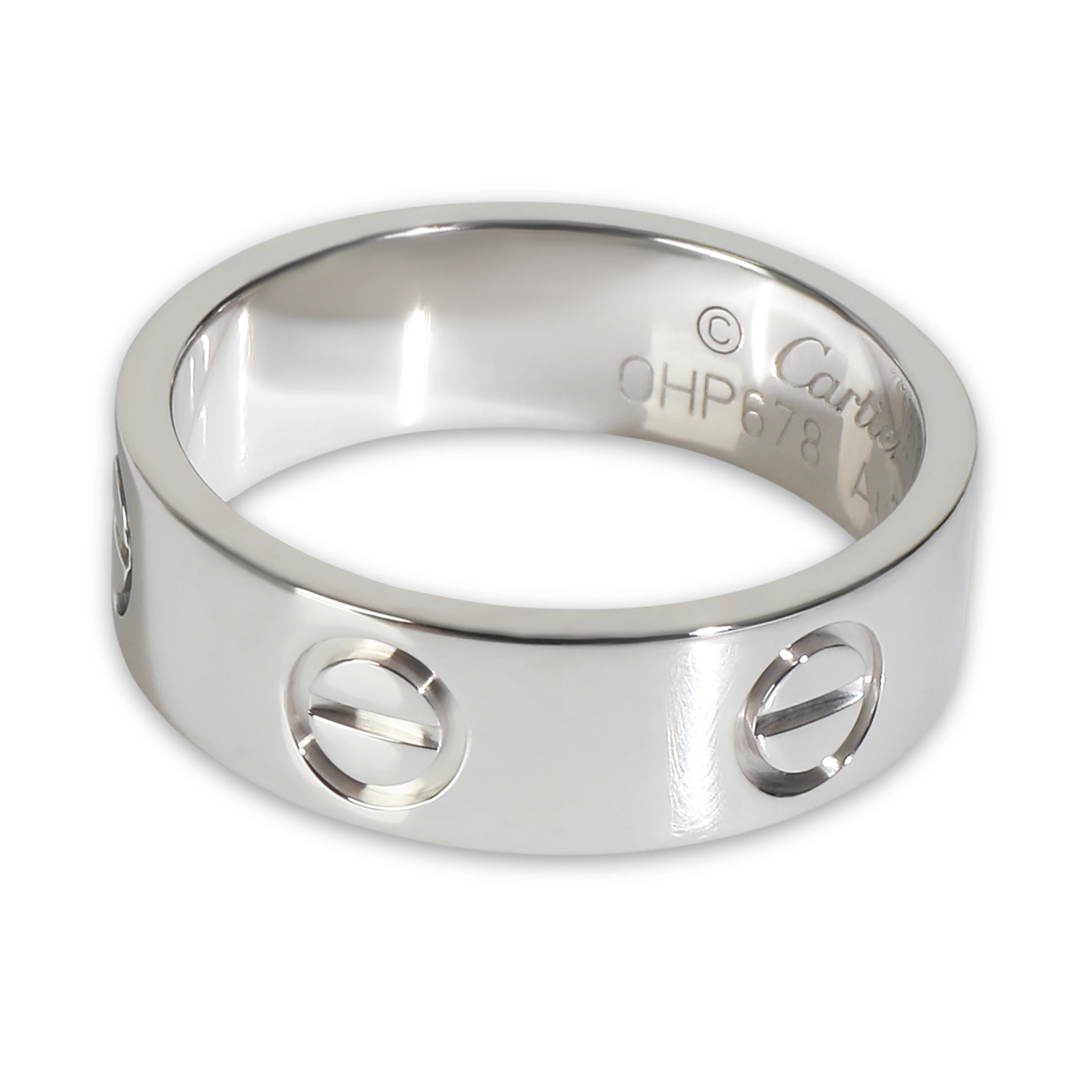 White Gold  Love Ring - Image 2