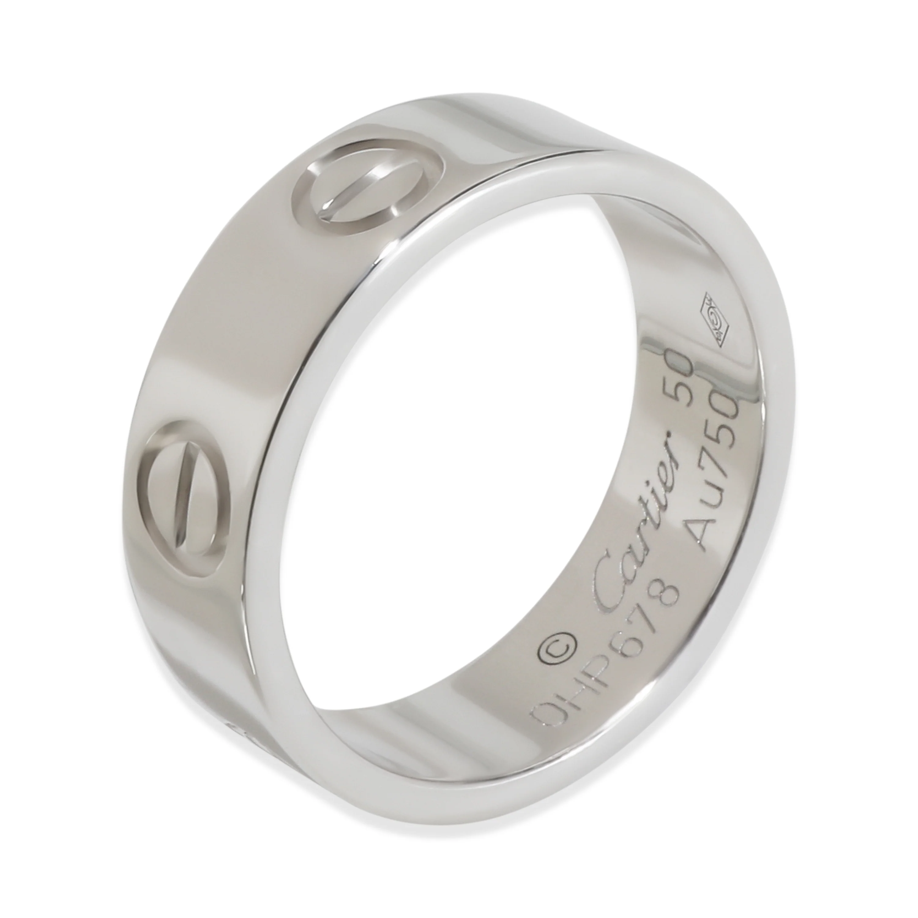 White Gold  Love Ring - Image 3