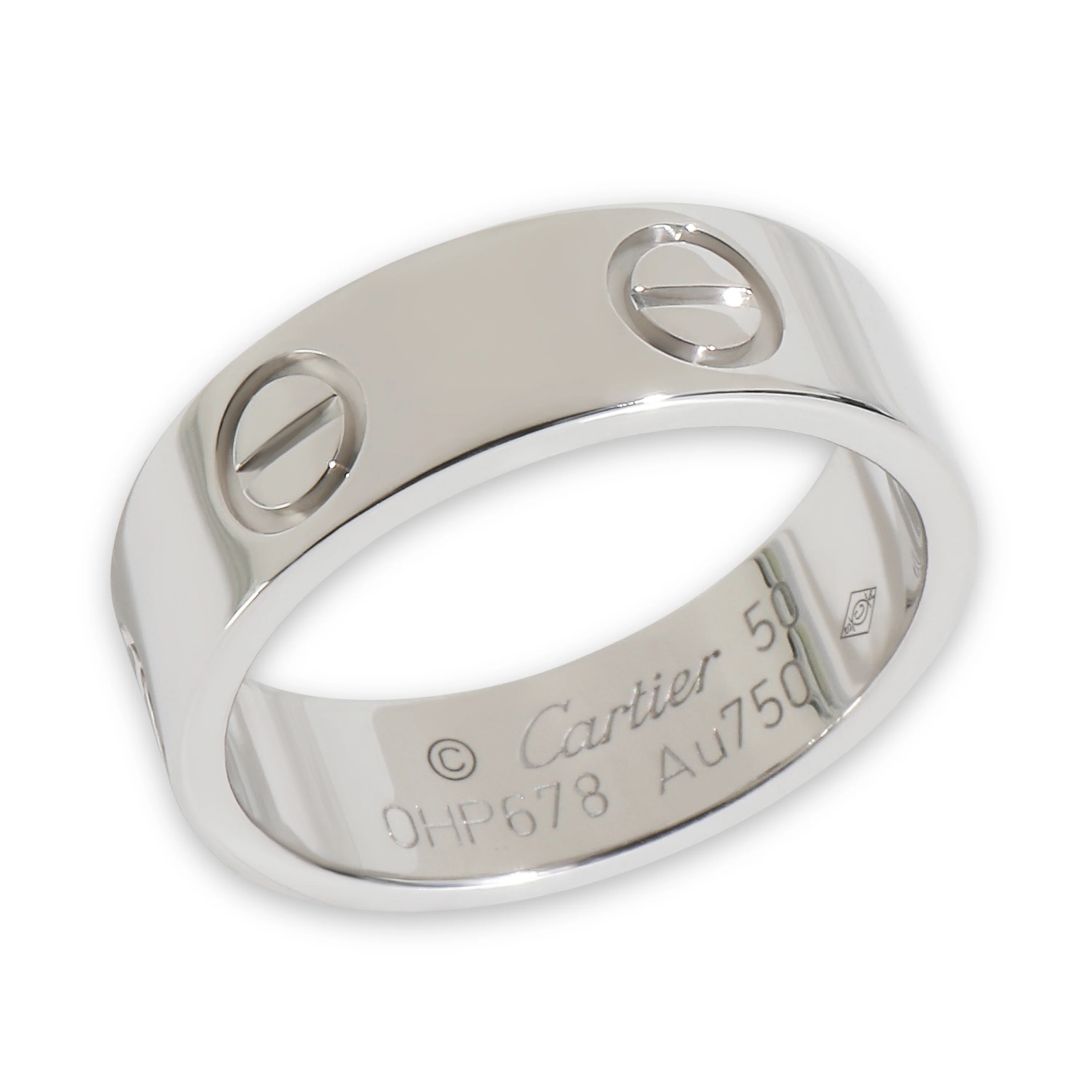 White Gold  Love Ring - Image 4