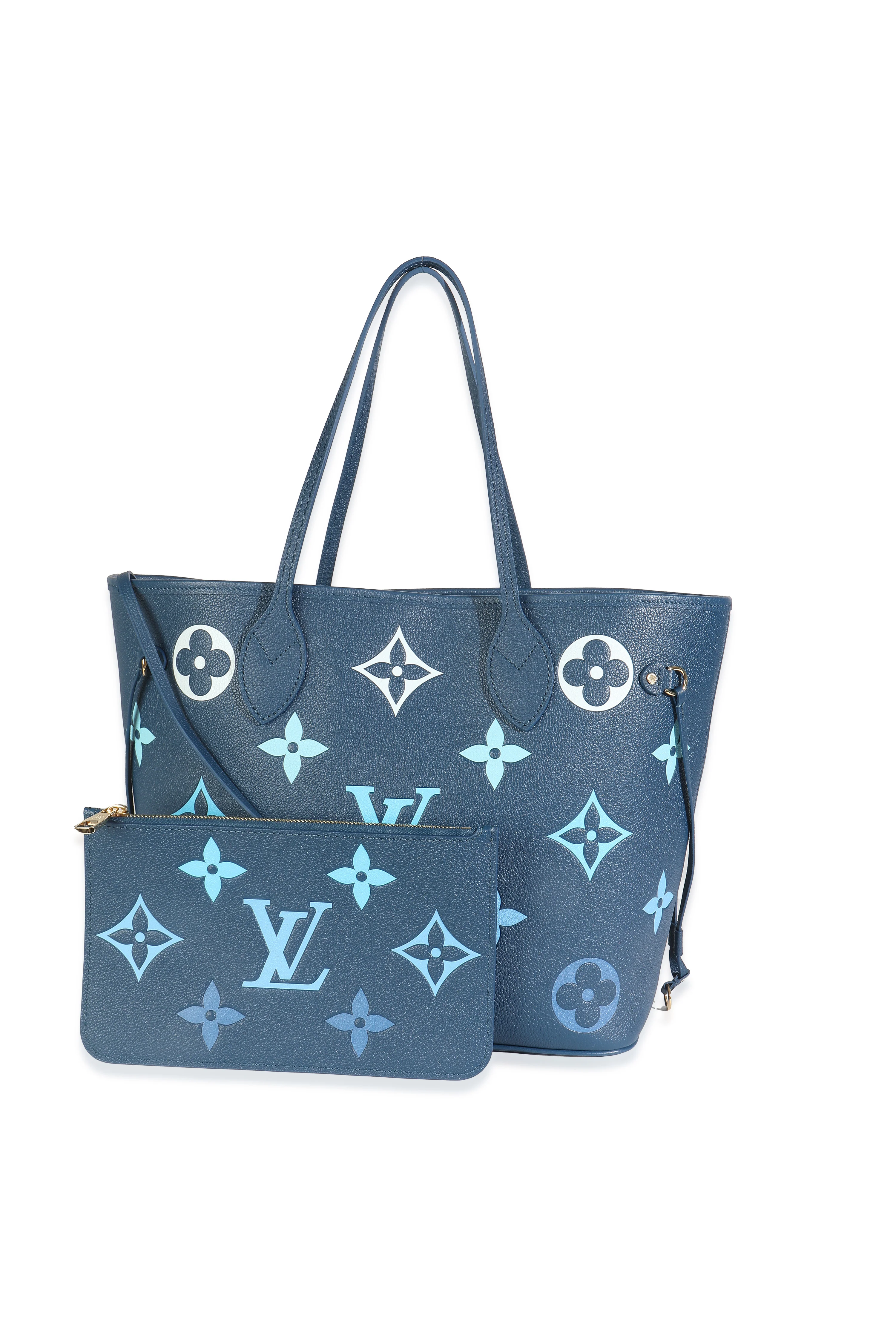 Degrade Bleu Giant Monogram Empreinte Neverfull MM