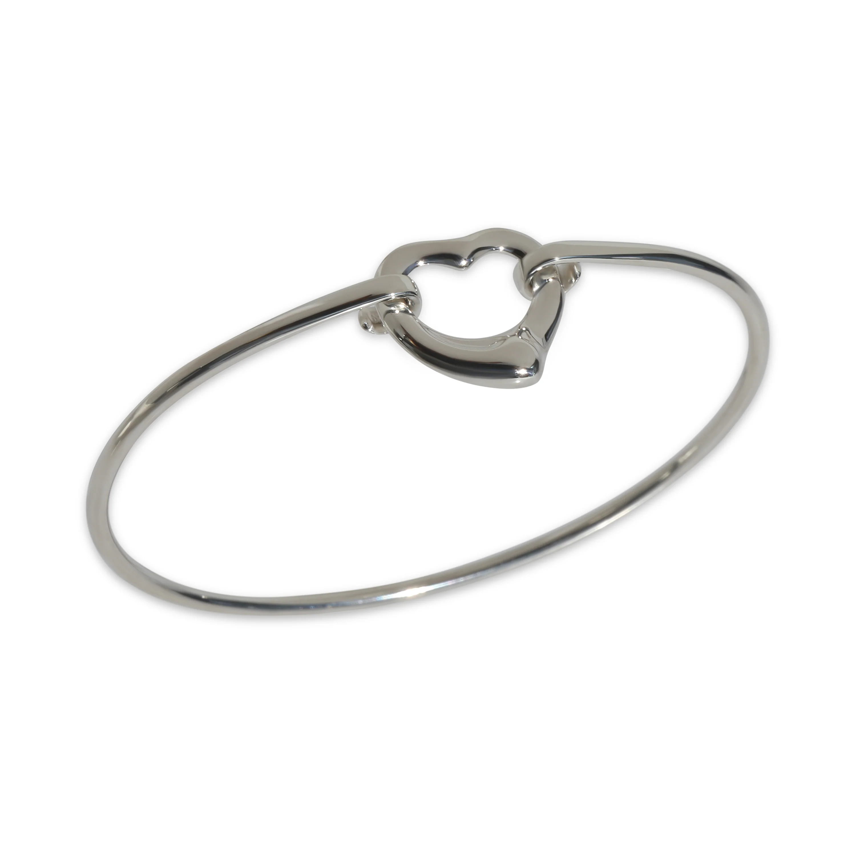 Sterling Silver Elsa Peretti Open Heart Bracelet - Image 7