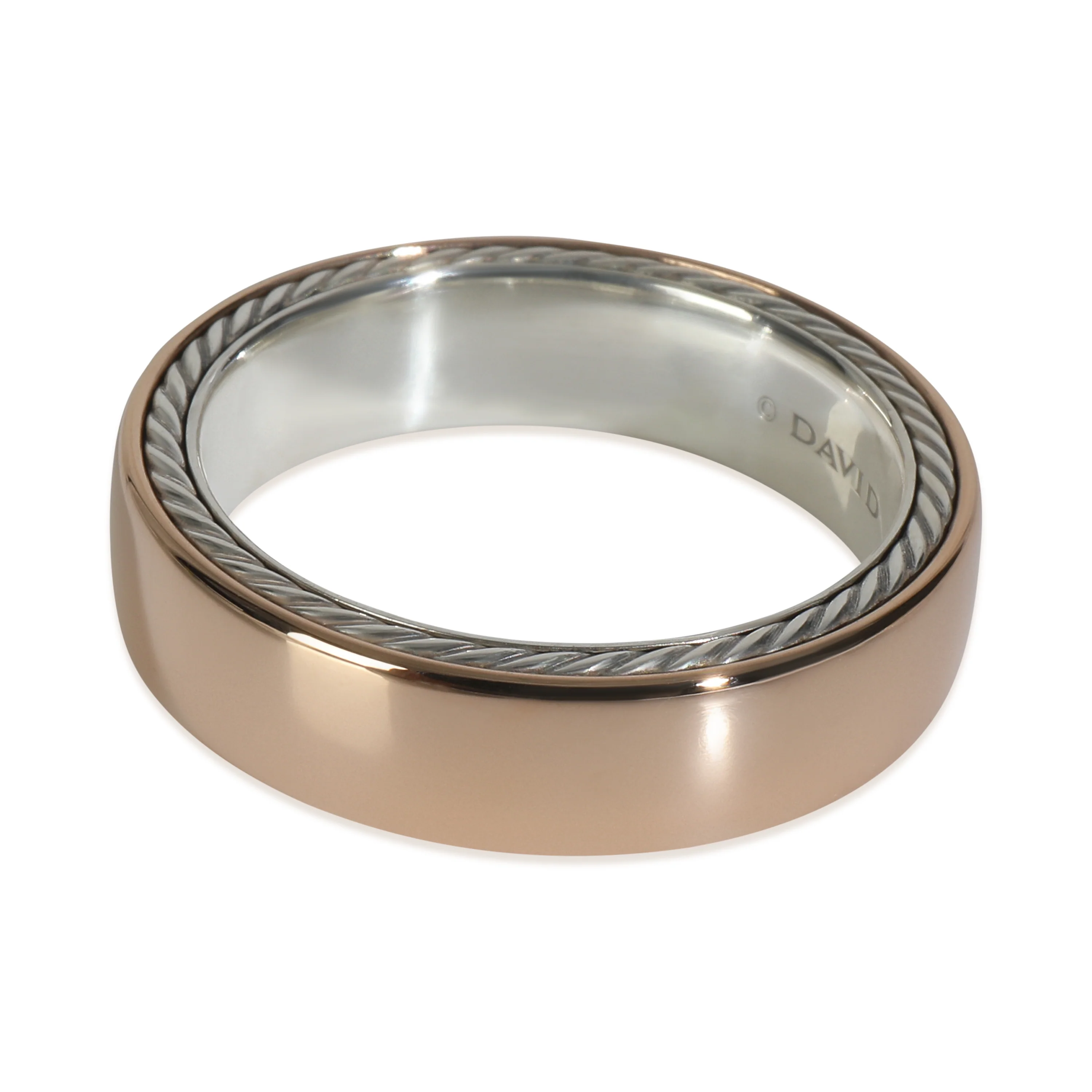 Rose Gold & Sterling Silver  Streamline Band - Image 2