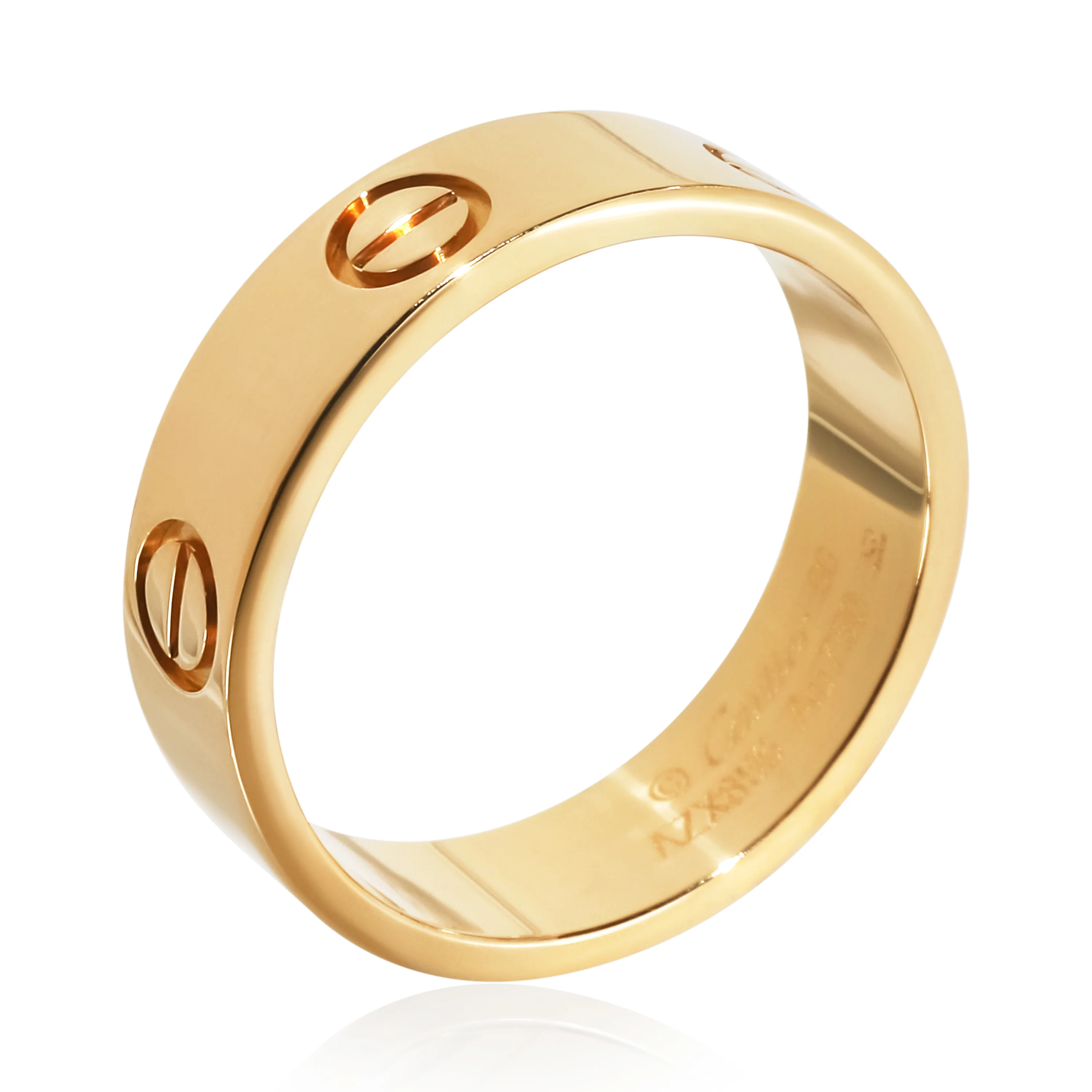 Yellow Gold  Love Ring - Image 4